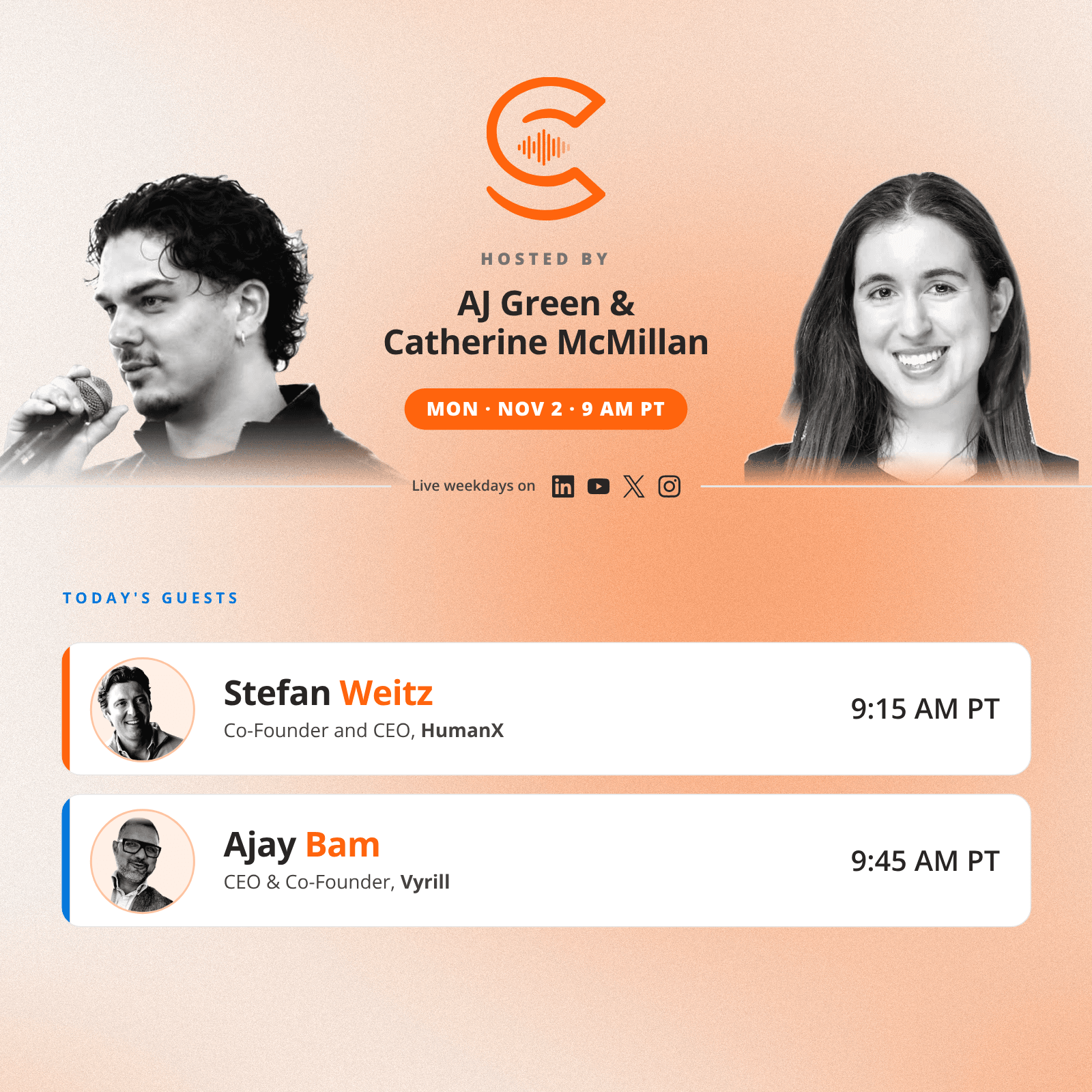 The AI Collective Podcast with AJ & Catherine: Monday, Nov 2