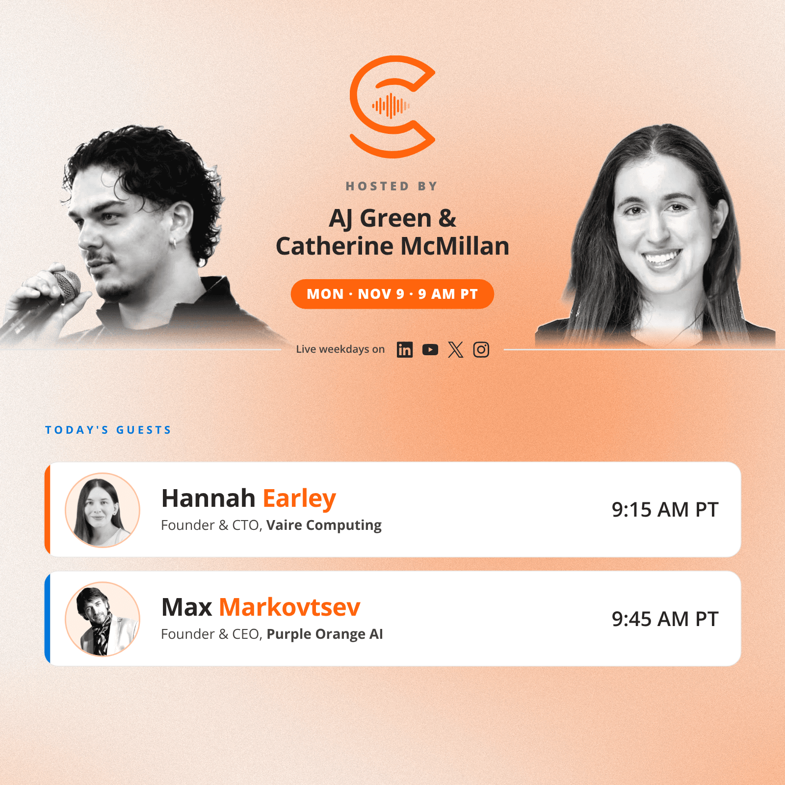 The AI Collective Podcast with AJ & Catherine: Monday, Nov 9
