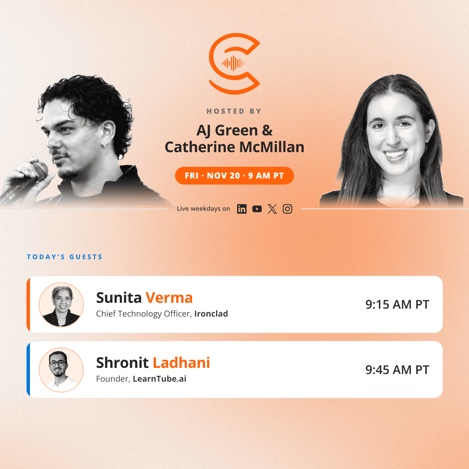 The AI Collective Podcast with AJ & Catherine: Friday, Nov 20