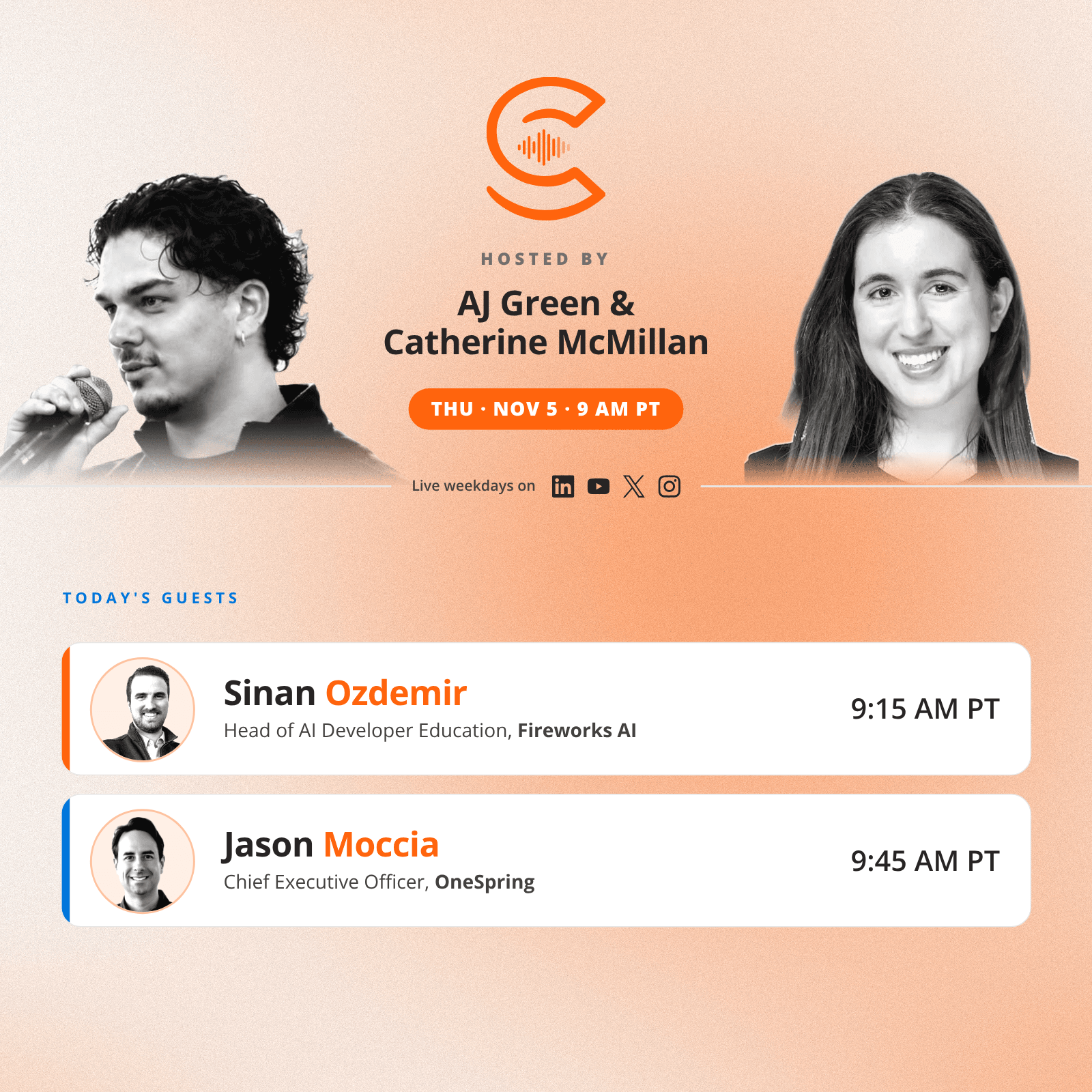 The AI Collective Podcast with AJ & Catherine: Thursday, Nov 5
