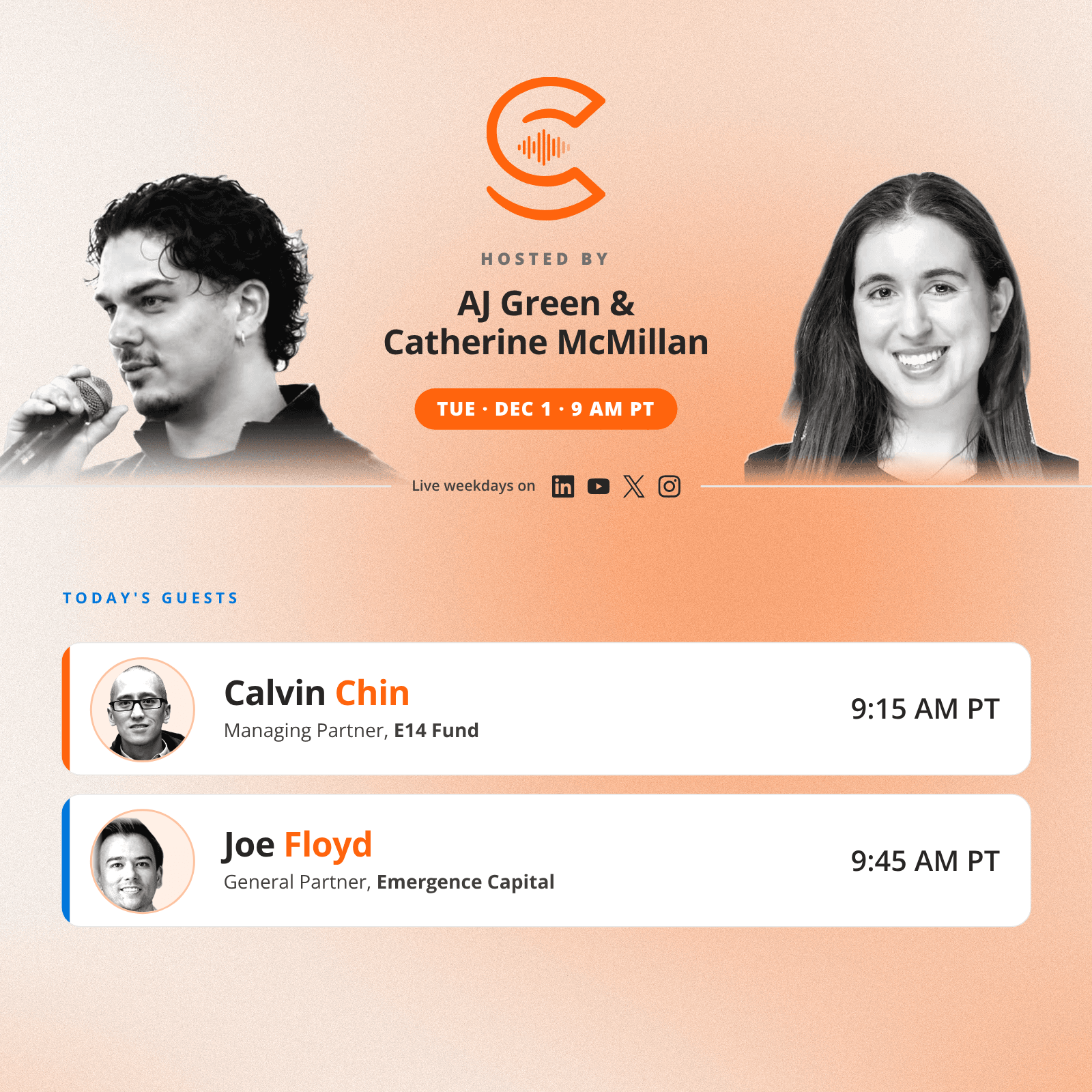 The AI Collective Podcast with AJ & Catherine: Tuesday, Dec 1
