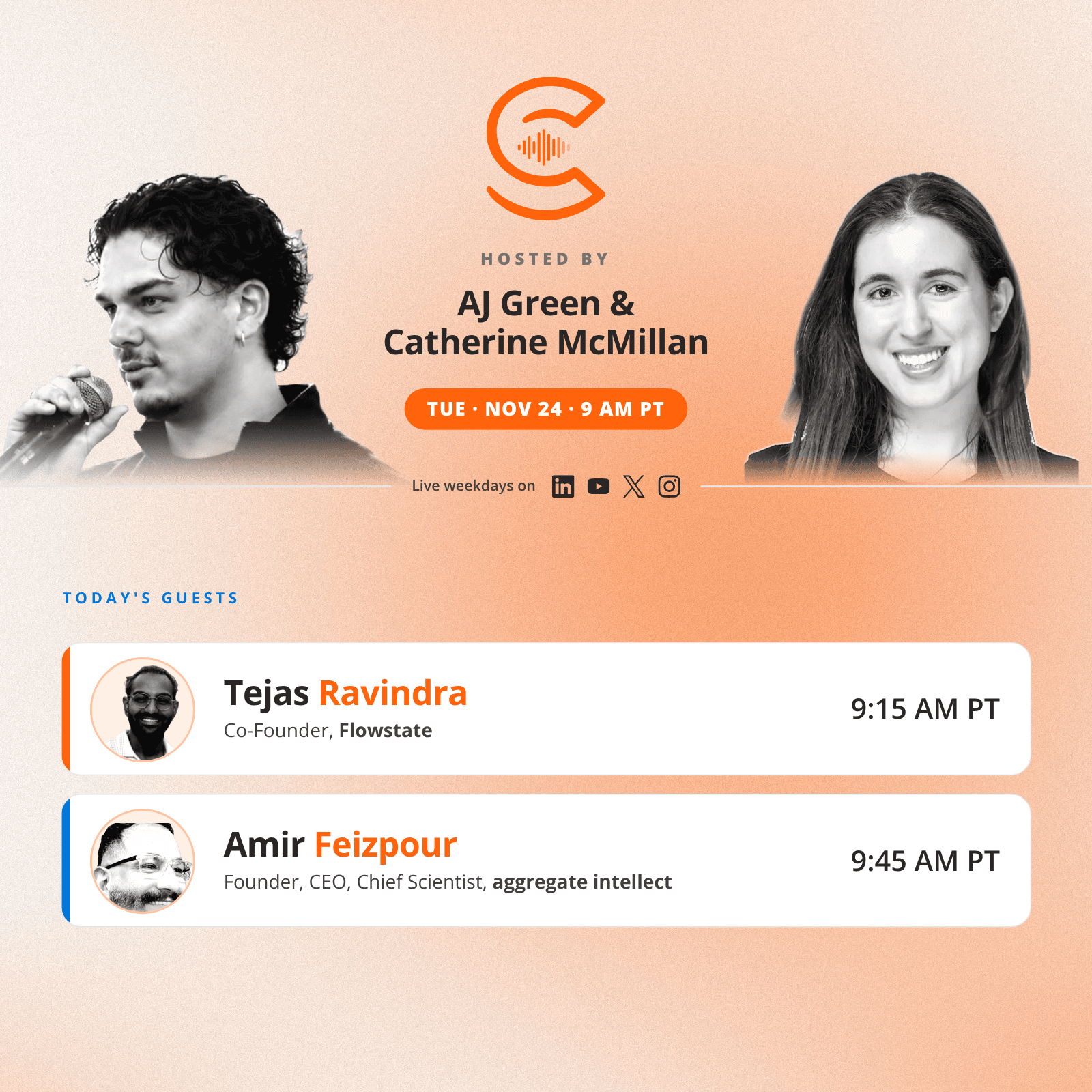 The AI Collective Podcast with AJ & Catherine: Tuesday, Nov 24