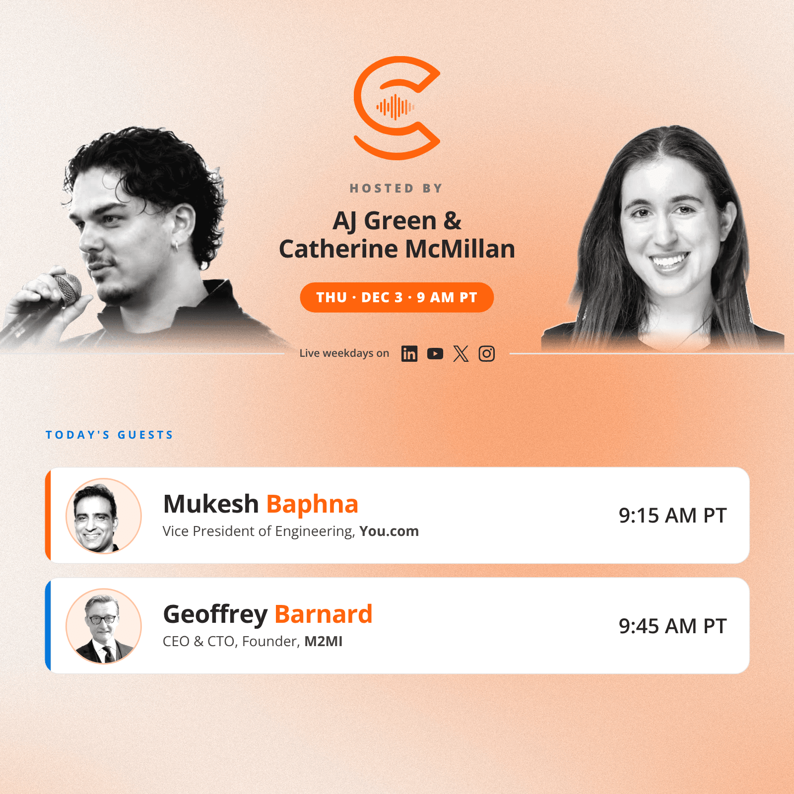 The AI Collective Podcast with AJ & Catherine: Thursday, Dec 3