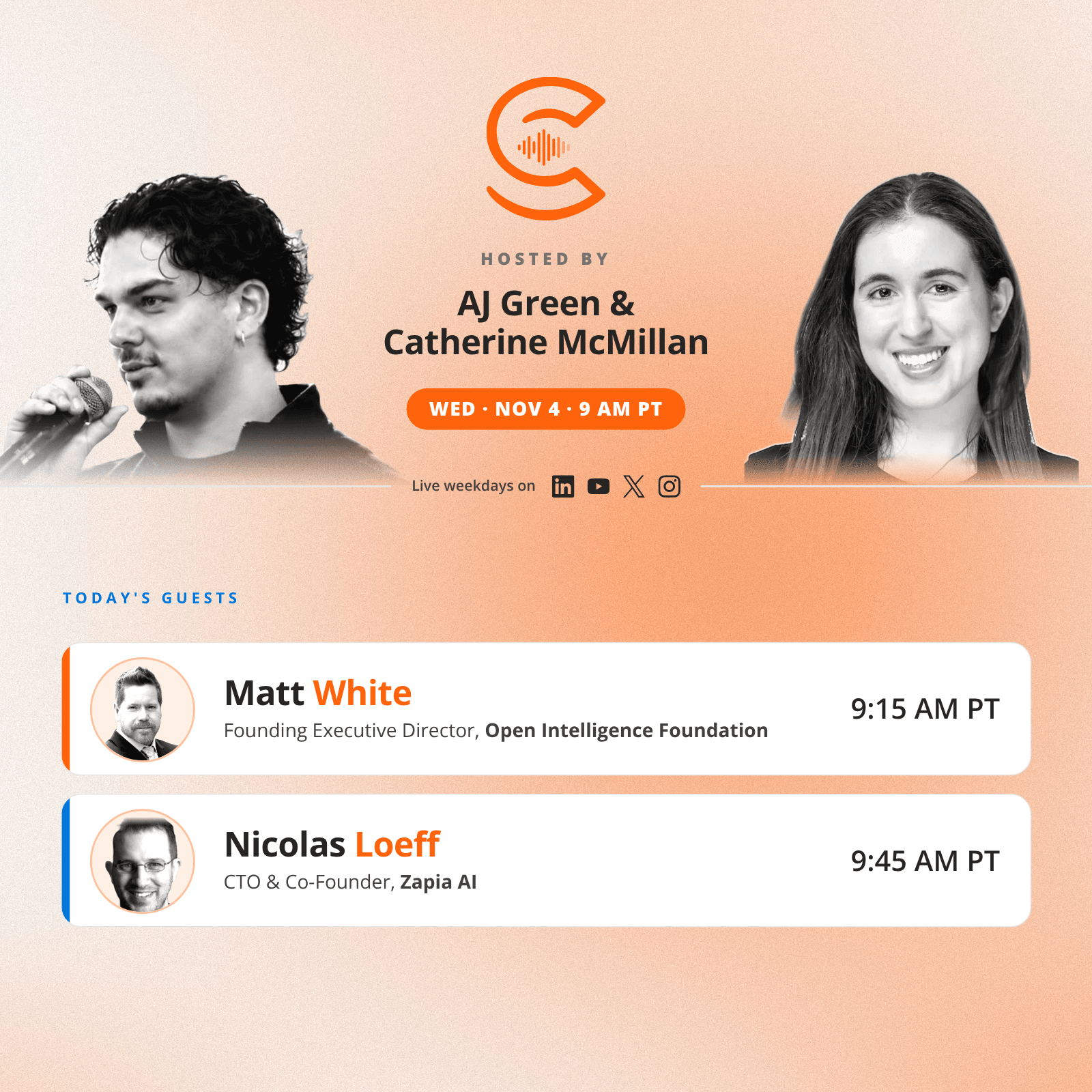The AI Collective Podcast with AJ & Catherine: Wednesday, Nov 4