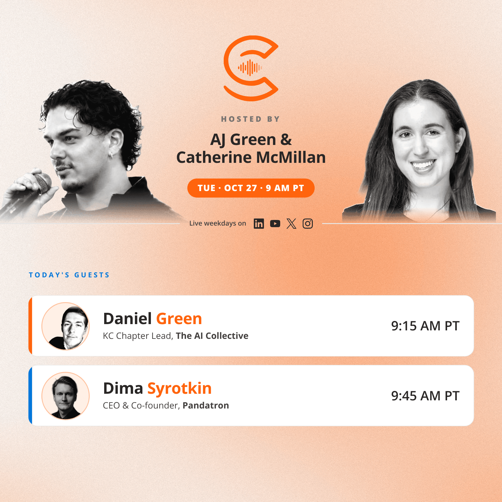 The AI Collective Podcast with AJ & Catherine: Tuesday, Oct 27