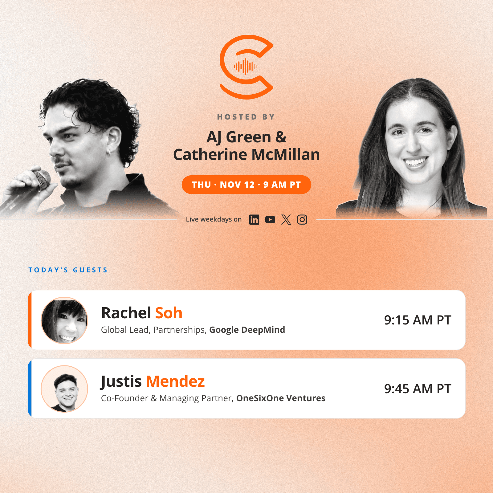 The AI Collective Podcast with AJ & Catherine: Thursday, Nov 12