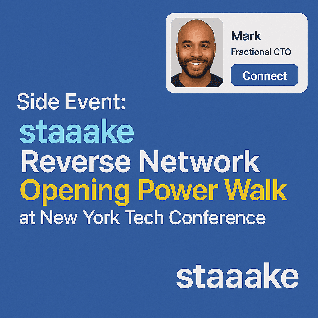 Side Event: staaake Reverse Network Opening Power Walk at New York AI/Tech Conference