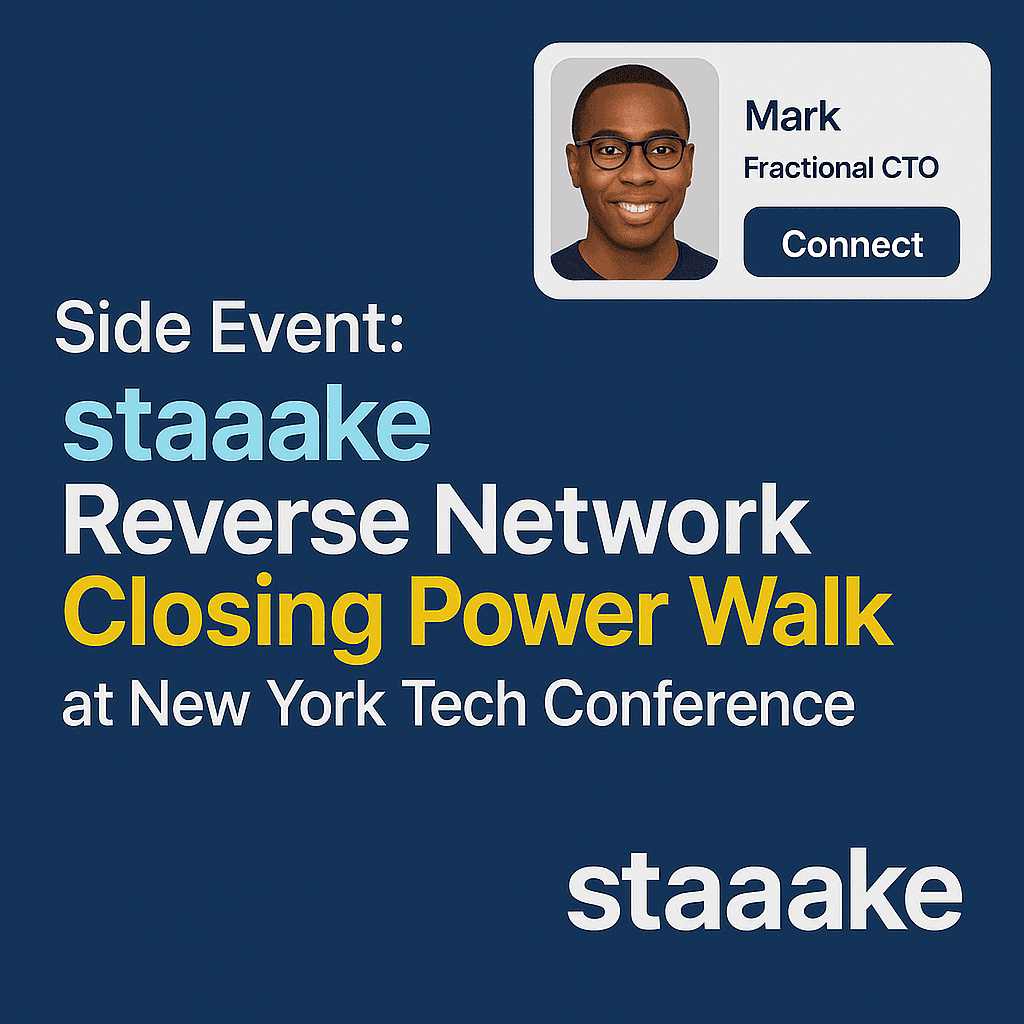 Side Event: staaake Reverse Network Closing Power Walk at New York AI/Tech Conference