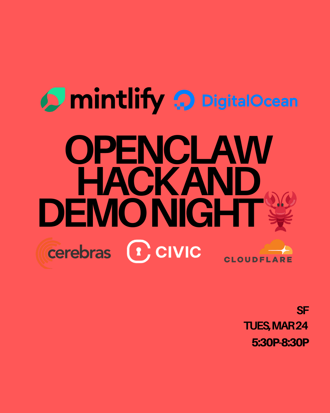 OpenClaw Hack and Demo Night!