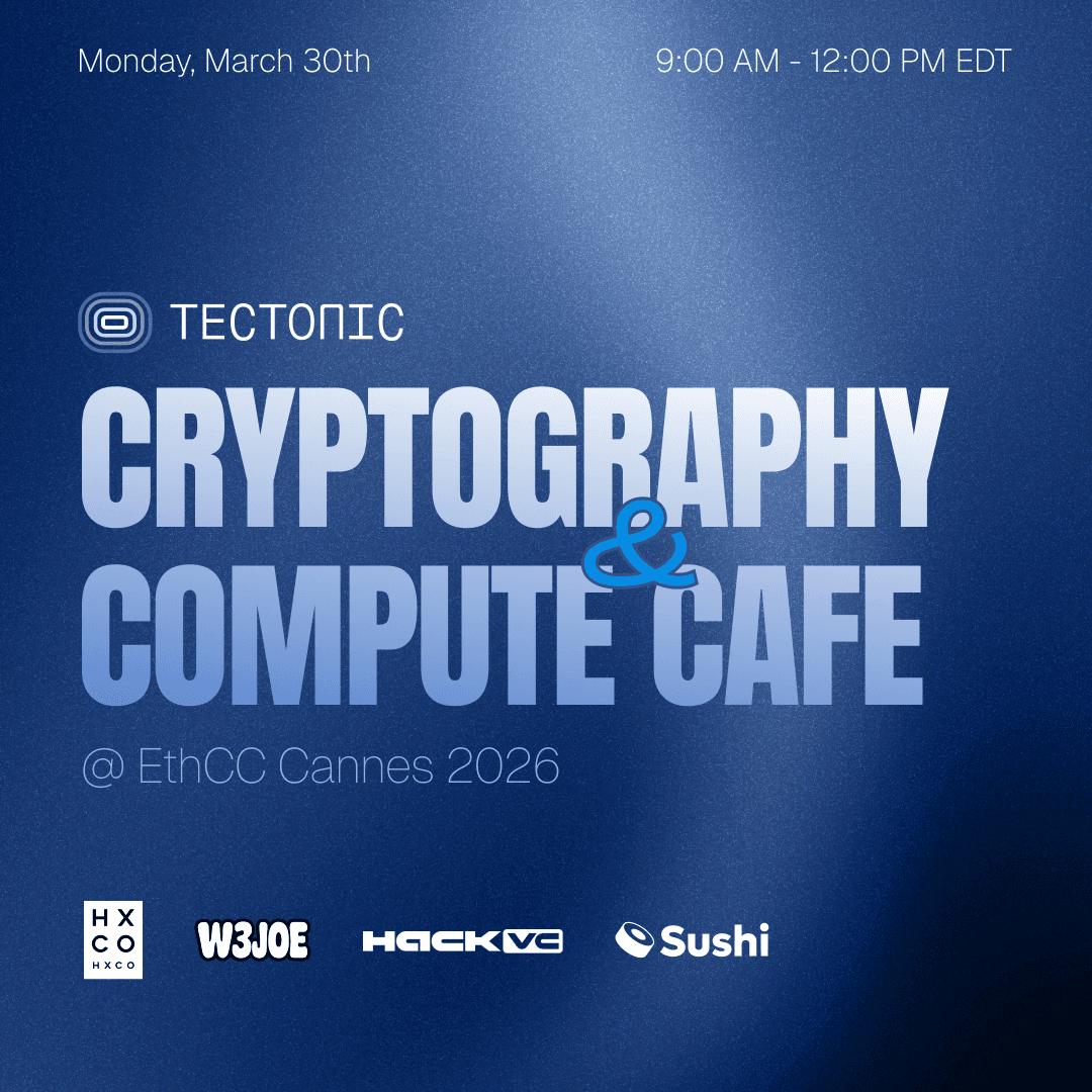 Cryptography & Compute Cafe @ EthCC Cannes