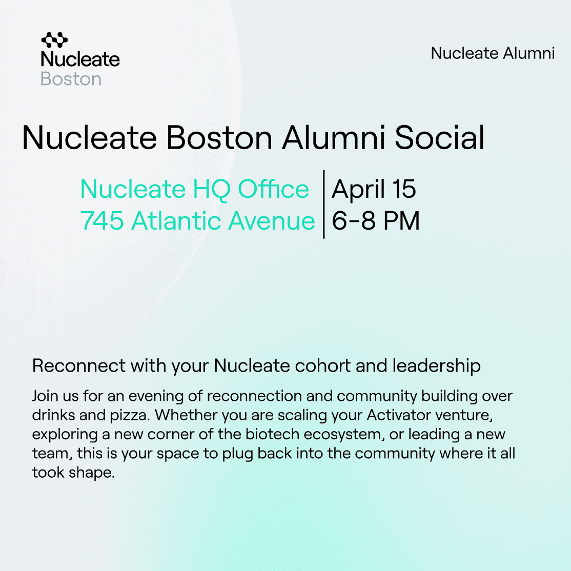 Nucleate Boston Alumni Social