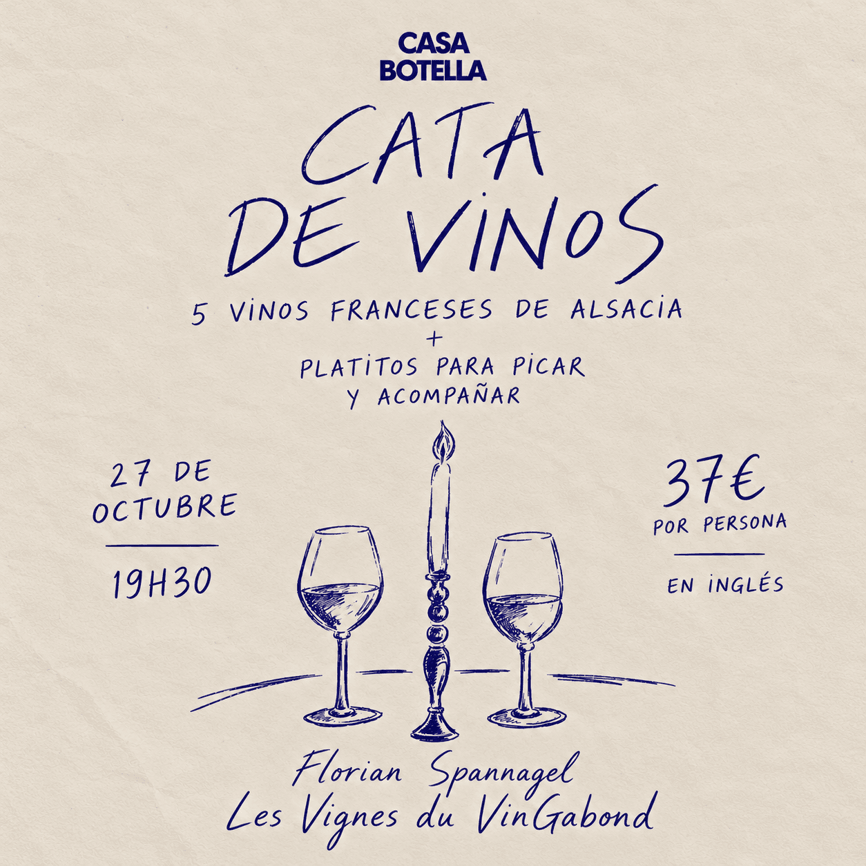 Cata de 5 vinos de Alsacia