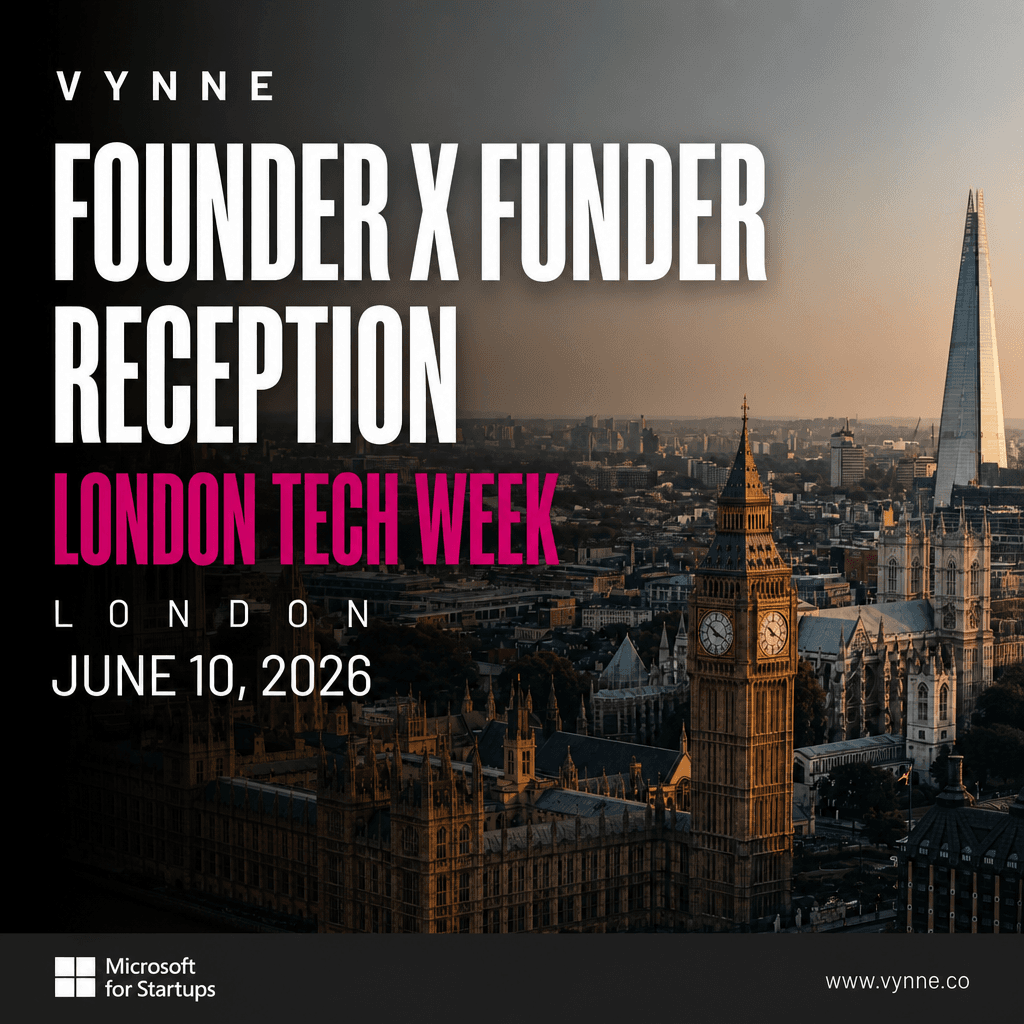 Founder × Funder Reception at London Tech Week Presented by: Microsoft for Startups