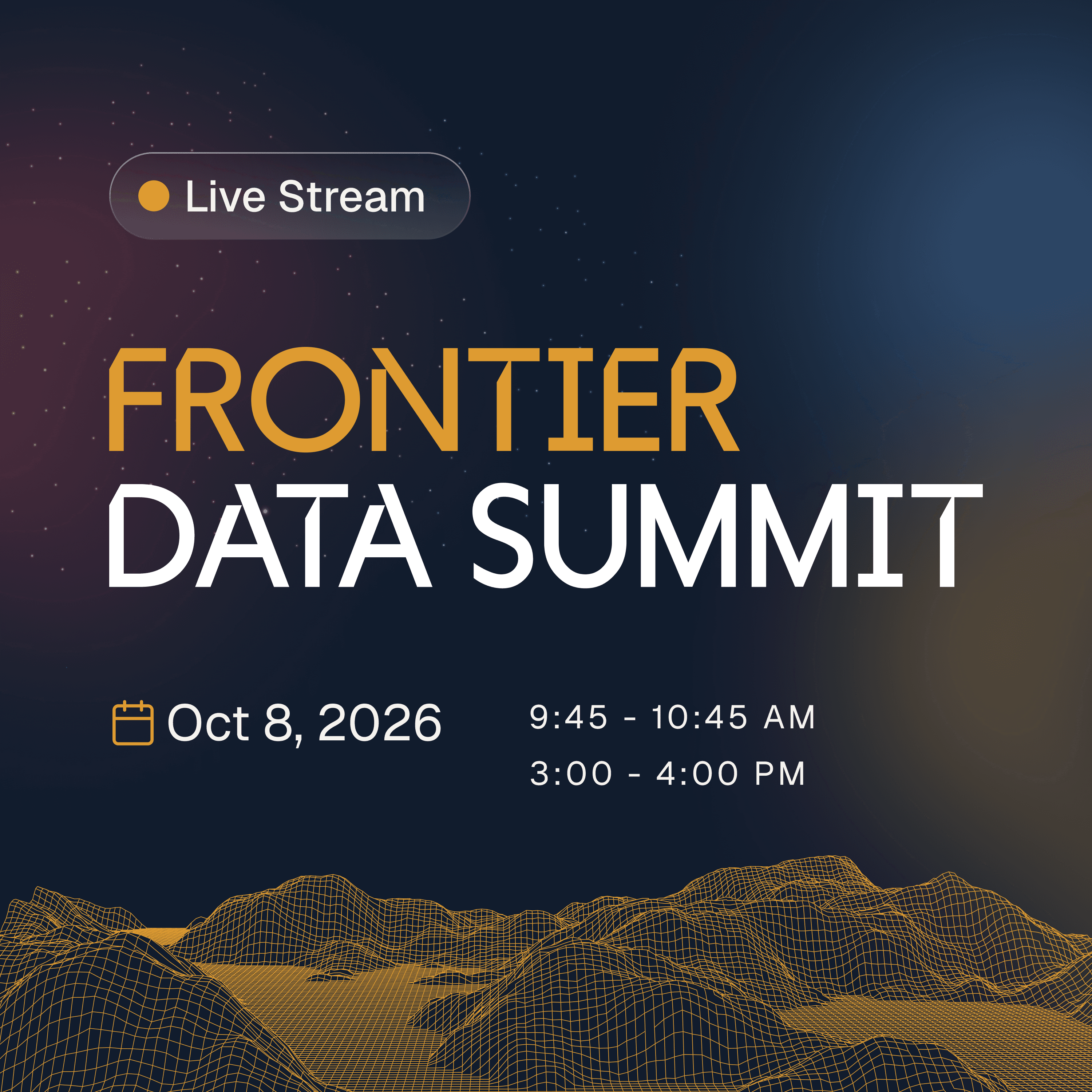 Frontier Data Summit Live Stream | Hosted by Snorkel AI