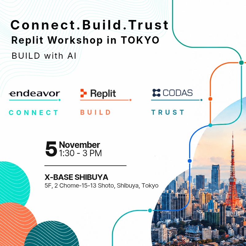 🚀 Connect. Build. Trust.Replit Workshop Tokyo — Build with AI