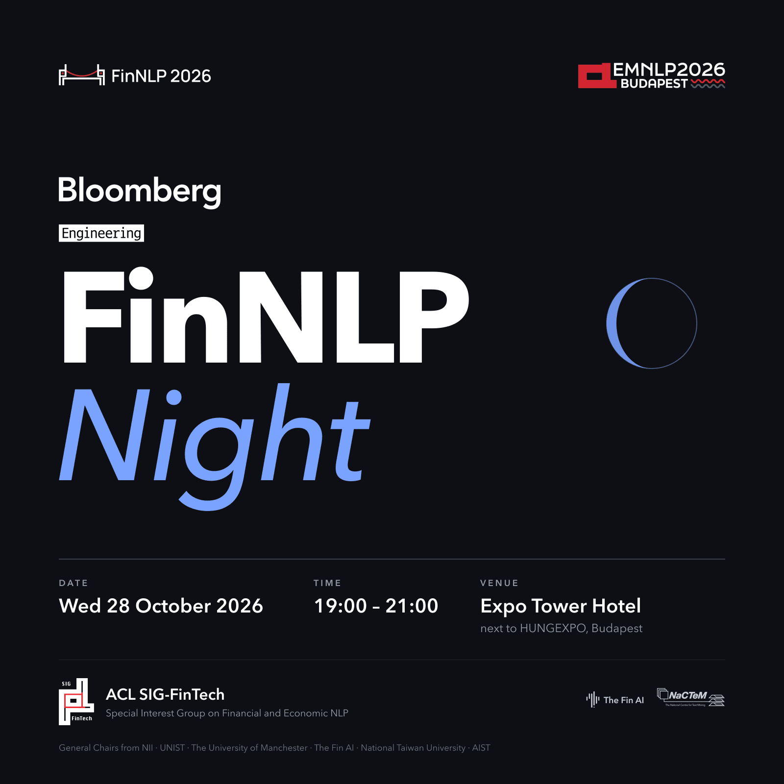 Bloomberg FinNLP 2026 Reception