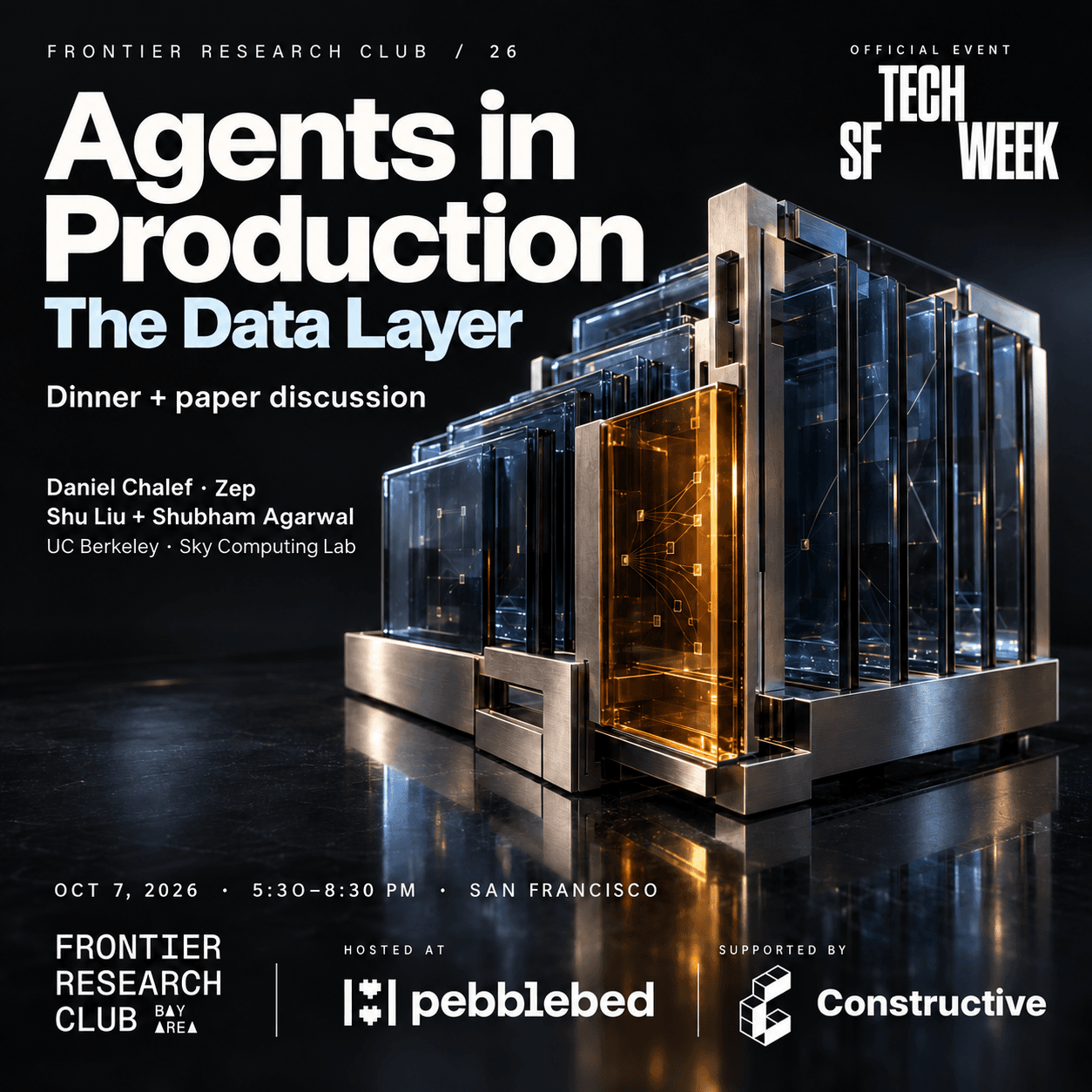 Bay Area Frontier Research Club #26 | Agents in Production — The Data Layer (dinner + paper discussion w Zep/Graphiti & UC Berkeley Sky Lab)