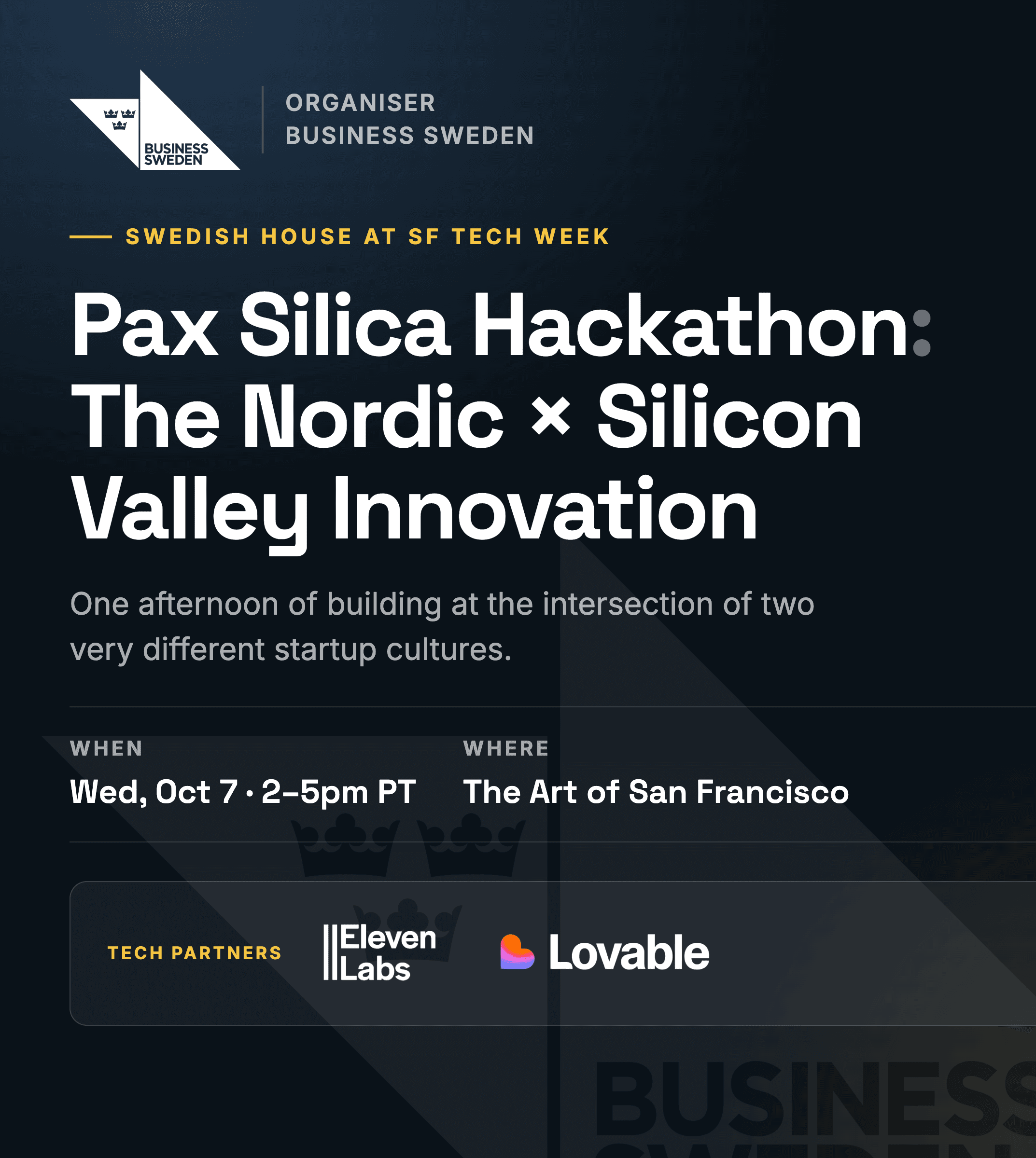 Pax Silica Hackathon: SF Tech Week