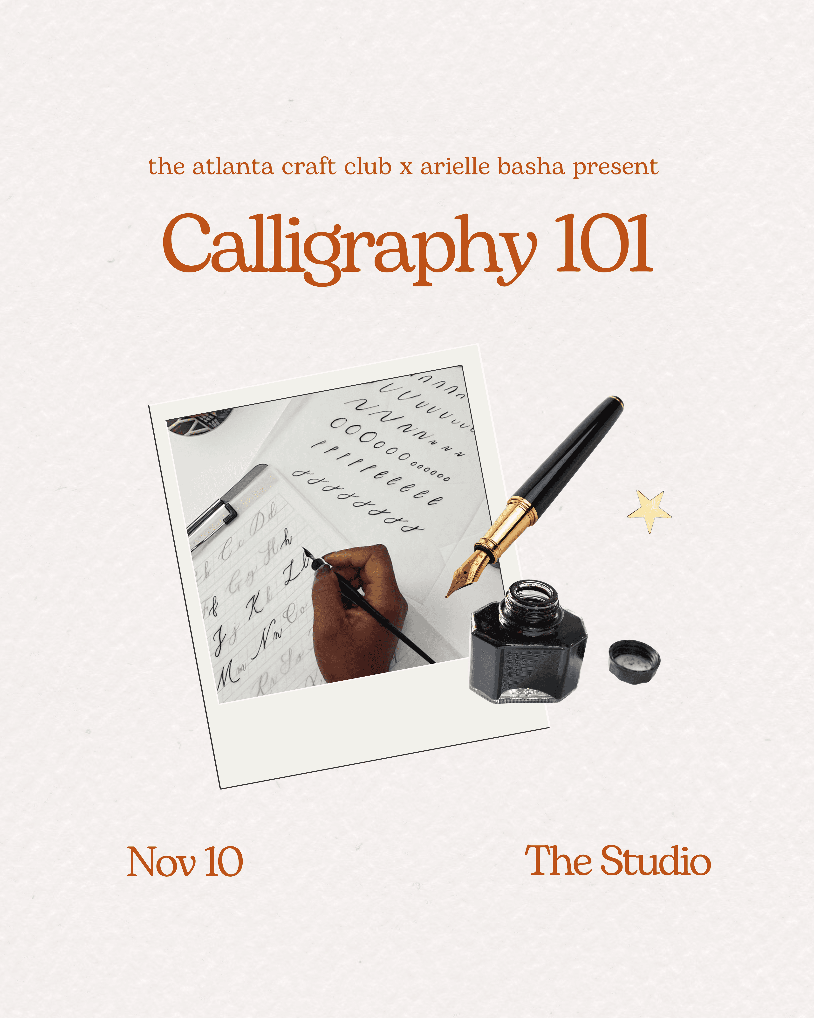 Calligraphy with Arielle