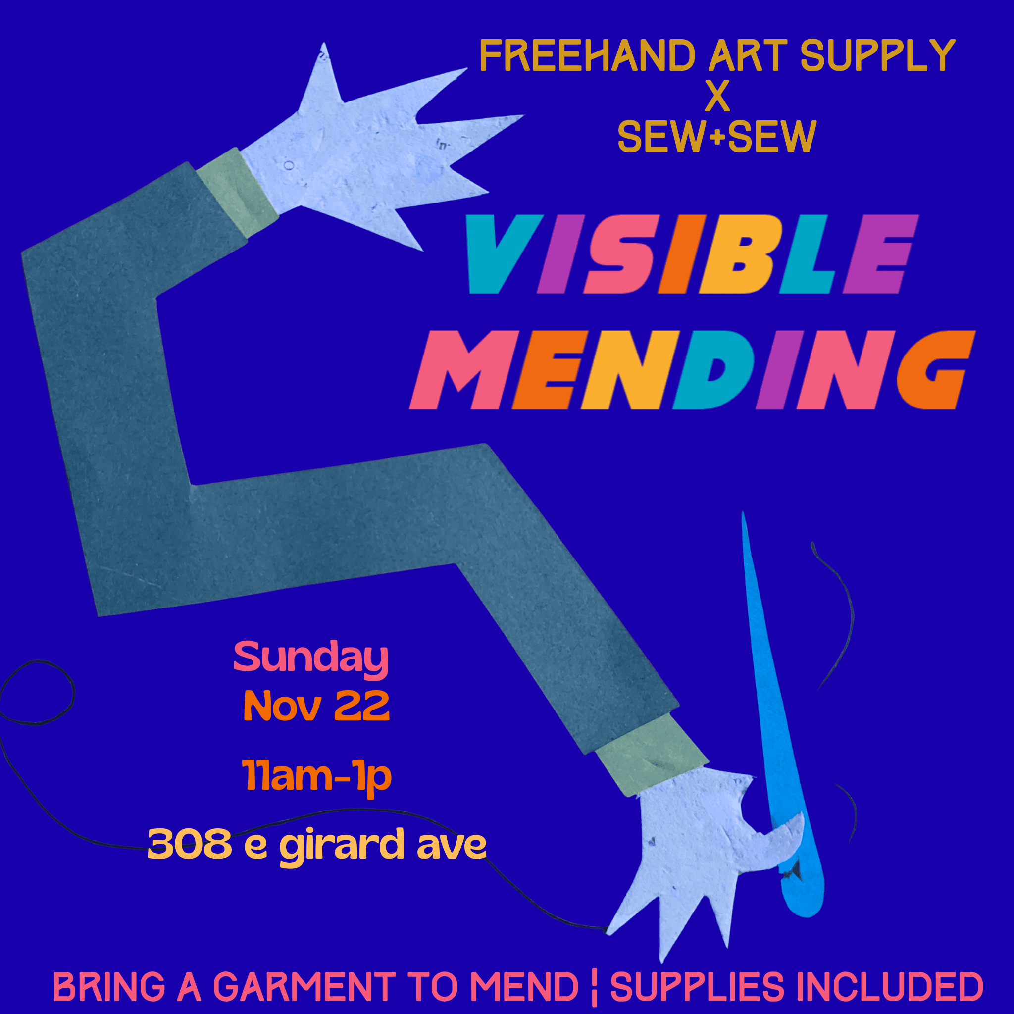 Visible Mending with Sew+Sew