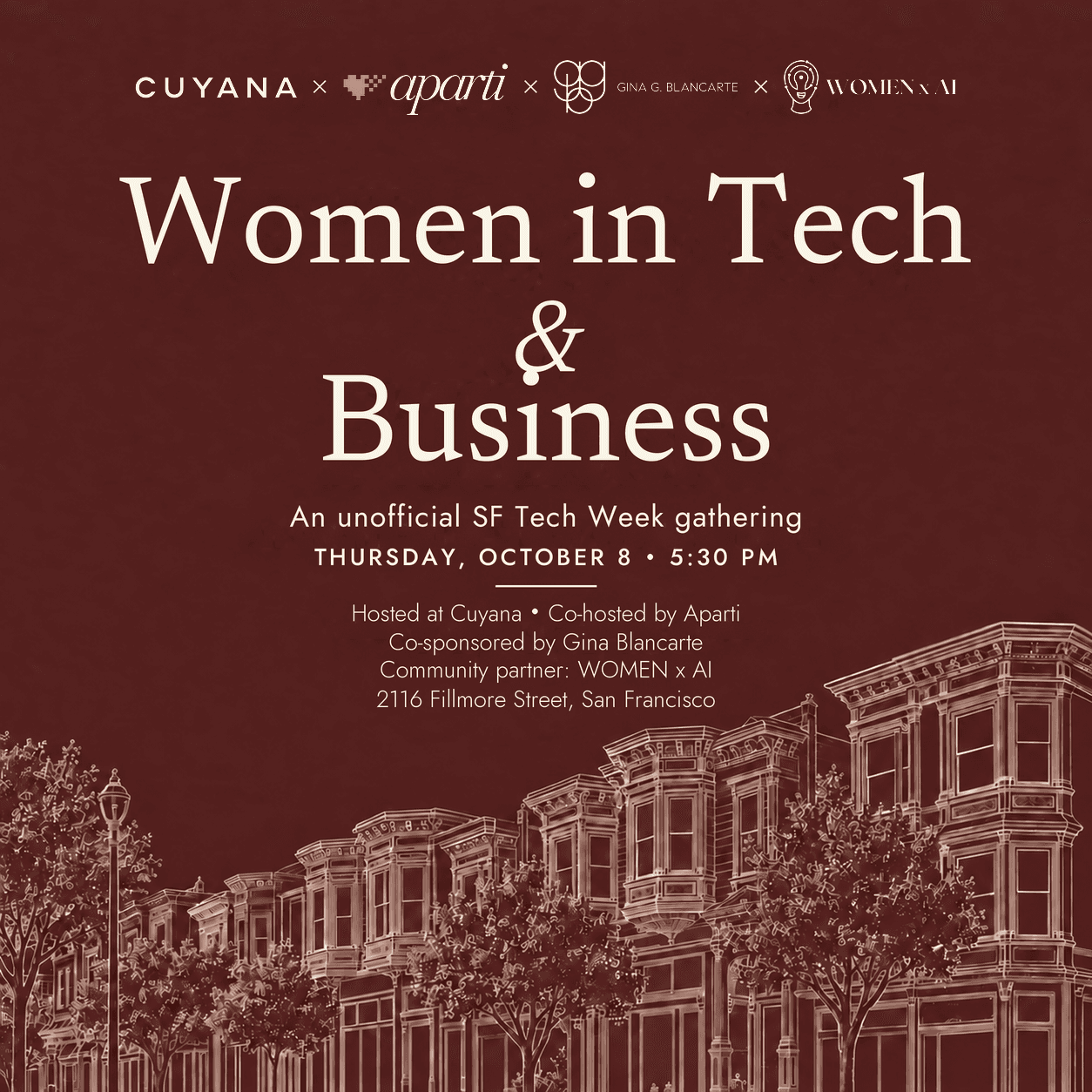 Women in Tech & Business 🥂 | SF Tech Week on Fillmore