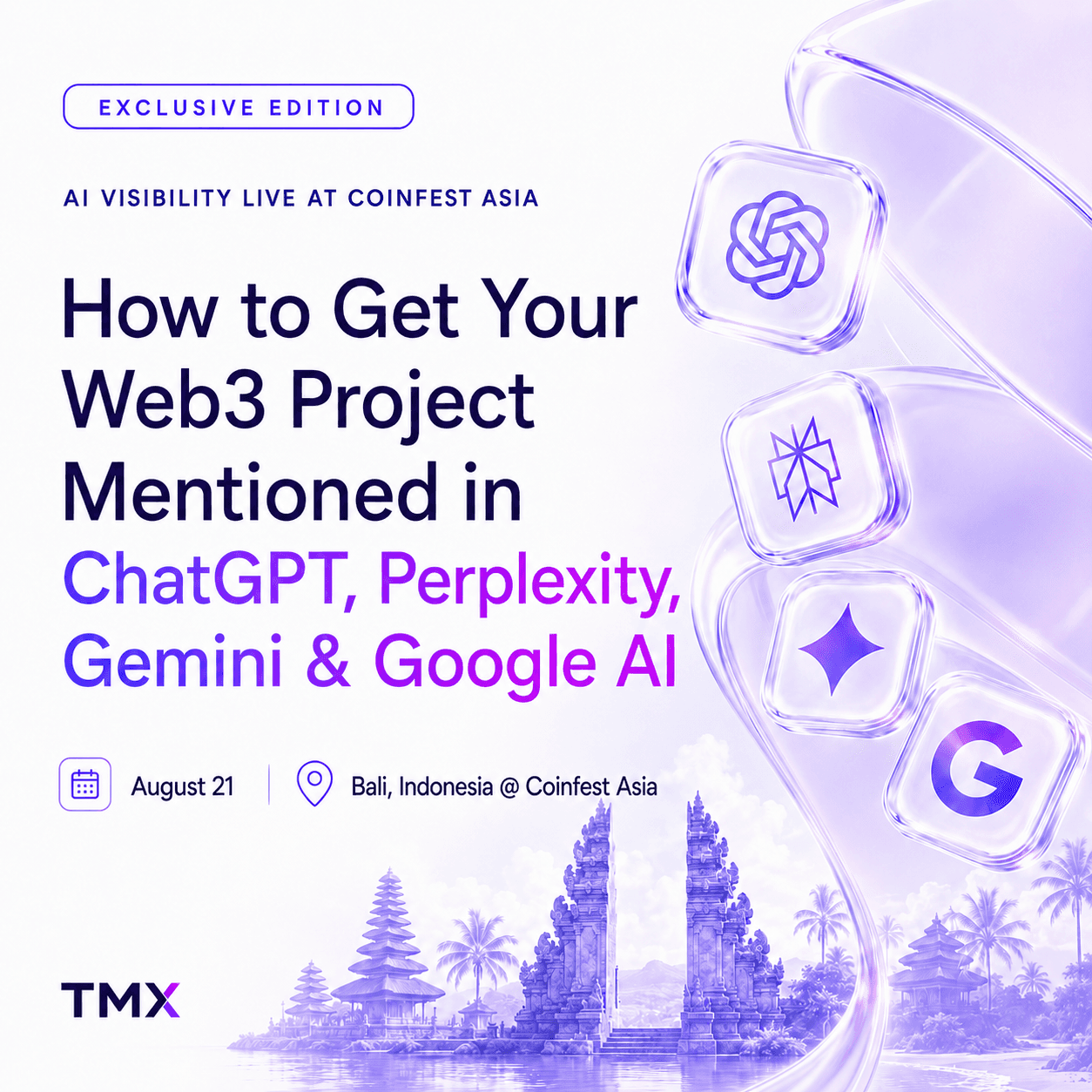 How to Get Your Web3 Project Mentioned in ChatGPT, Perplexity, Gemini & Google AI | AI Visibility Live @ Coinfest Asia 2026