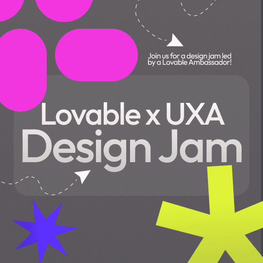 Lovable x UXA Design Jam