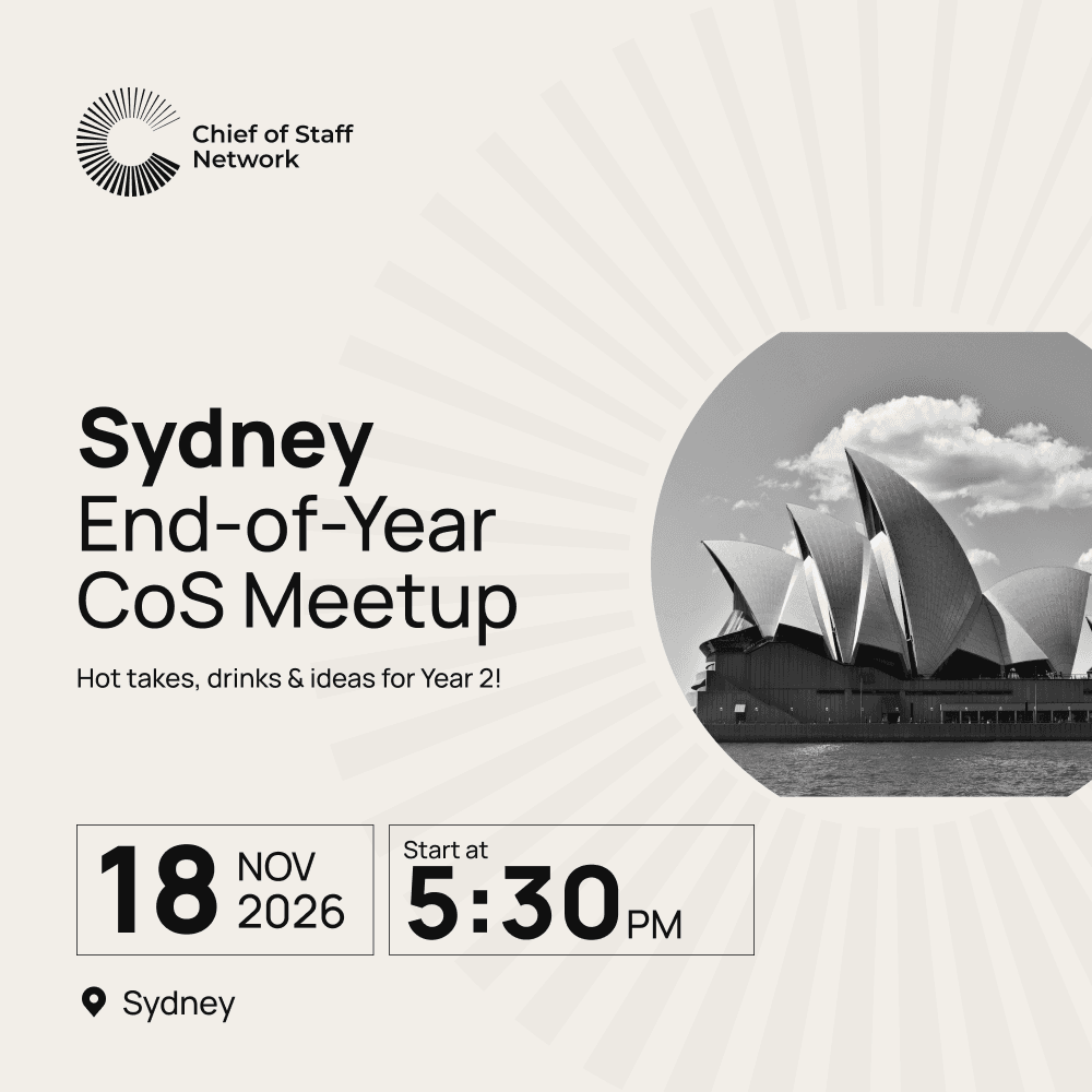 Sydney Chief of Staff End-of-Year Meetup