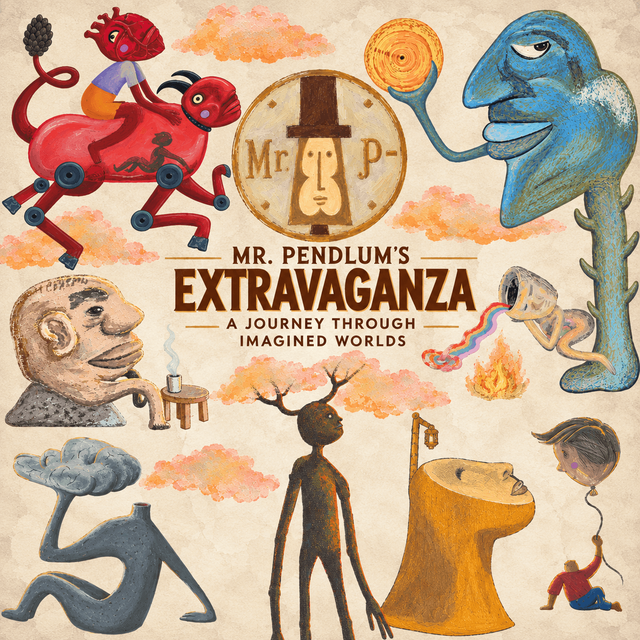 Mr. Pendlum's Extravaganza—A Journey Through Imagined Worlds. Hosted at the Parador, Houston.