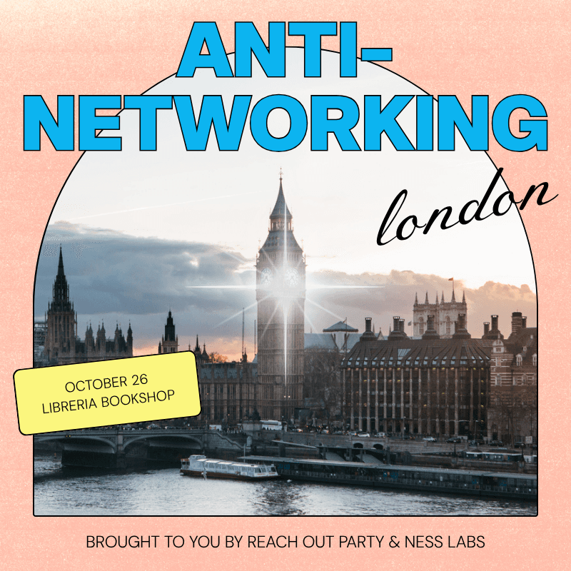 Anti-Networking Event (Monday, October 26)