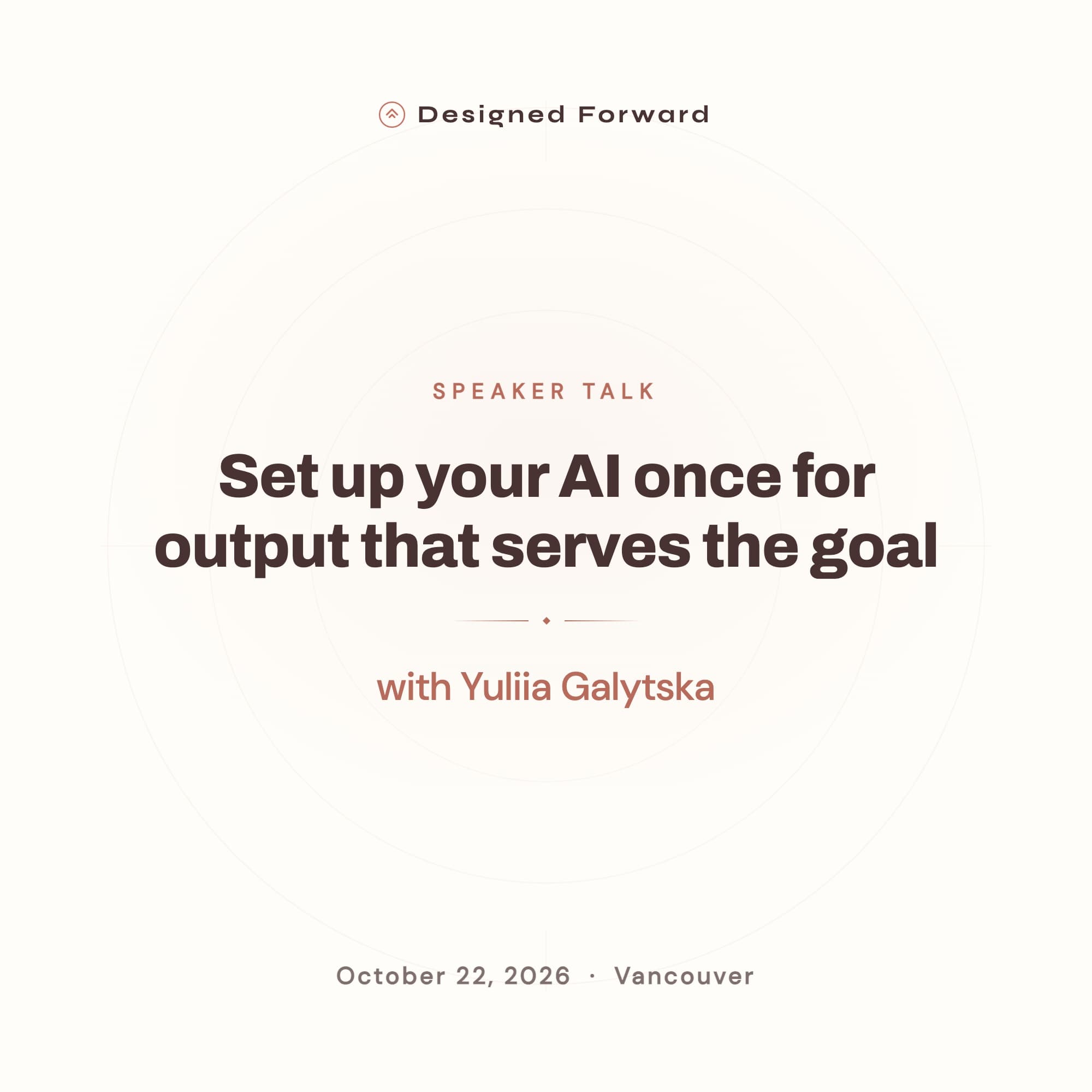 Set up your AI once for output that serves the goal