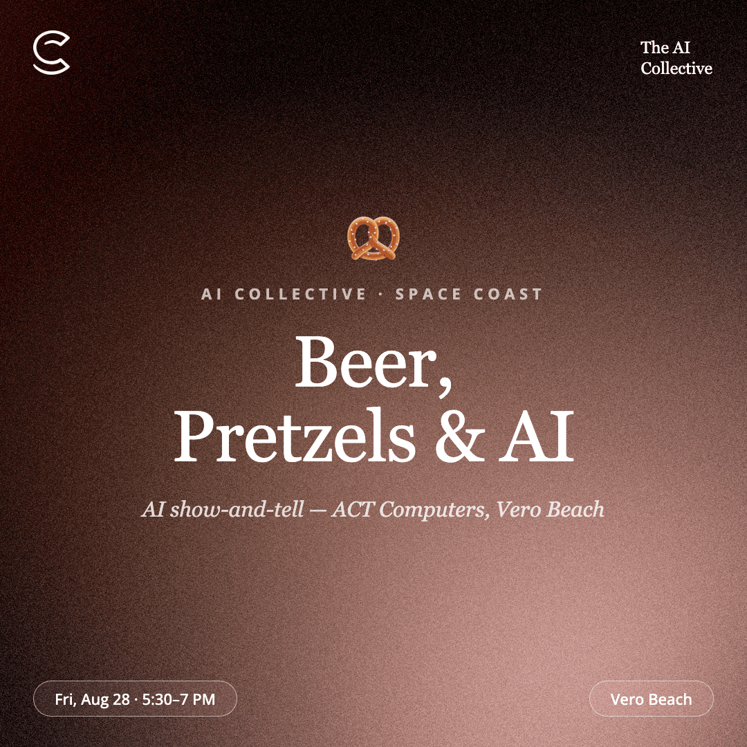 Beer, Pretzels & AI (w/ The AI Collective)