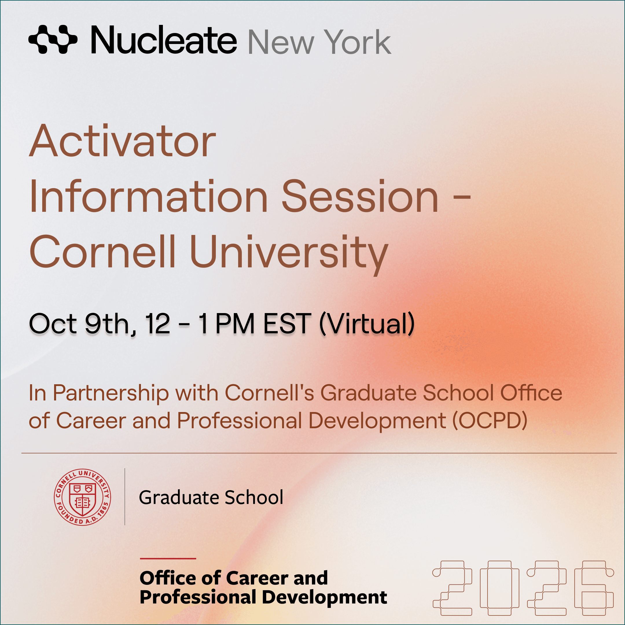 Nucleate NY Activator Virtual Info Session- Cornell