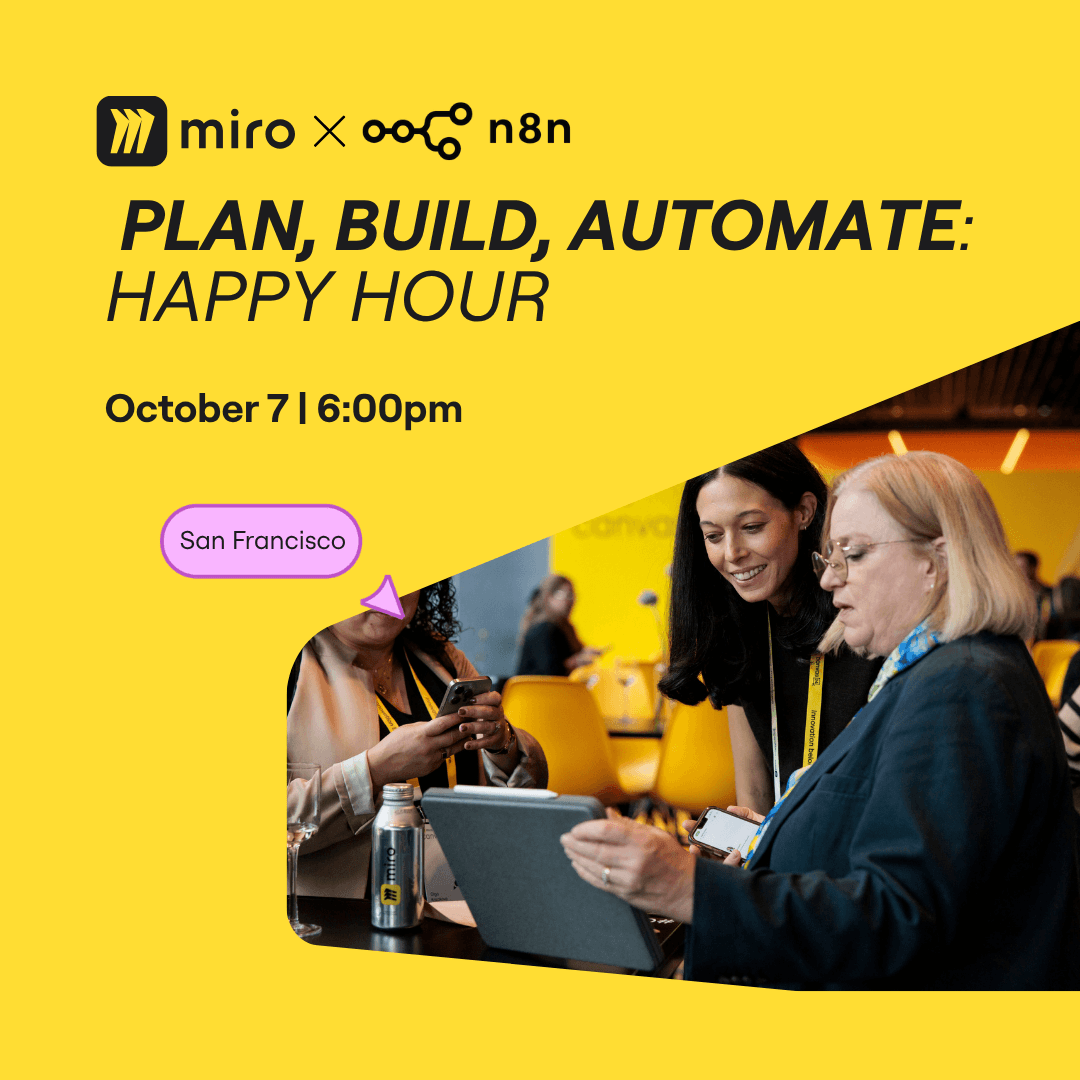 Plan, build, automate: Miro x n8n happy hour