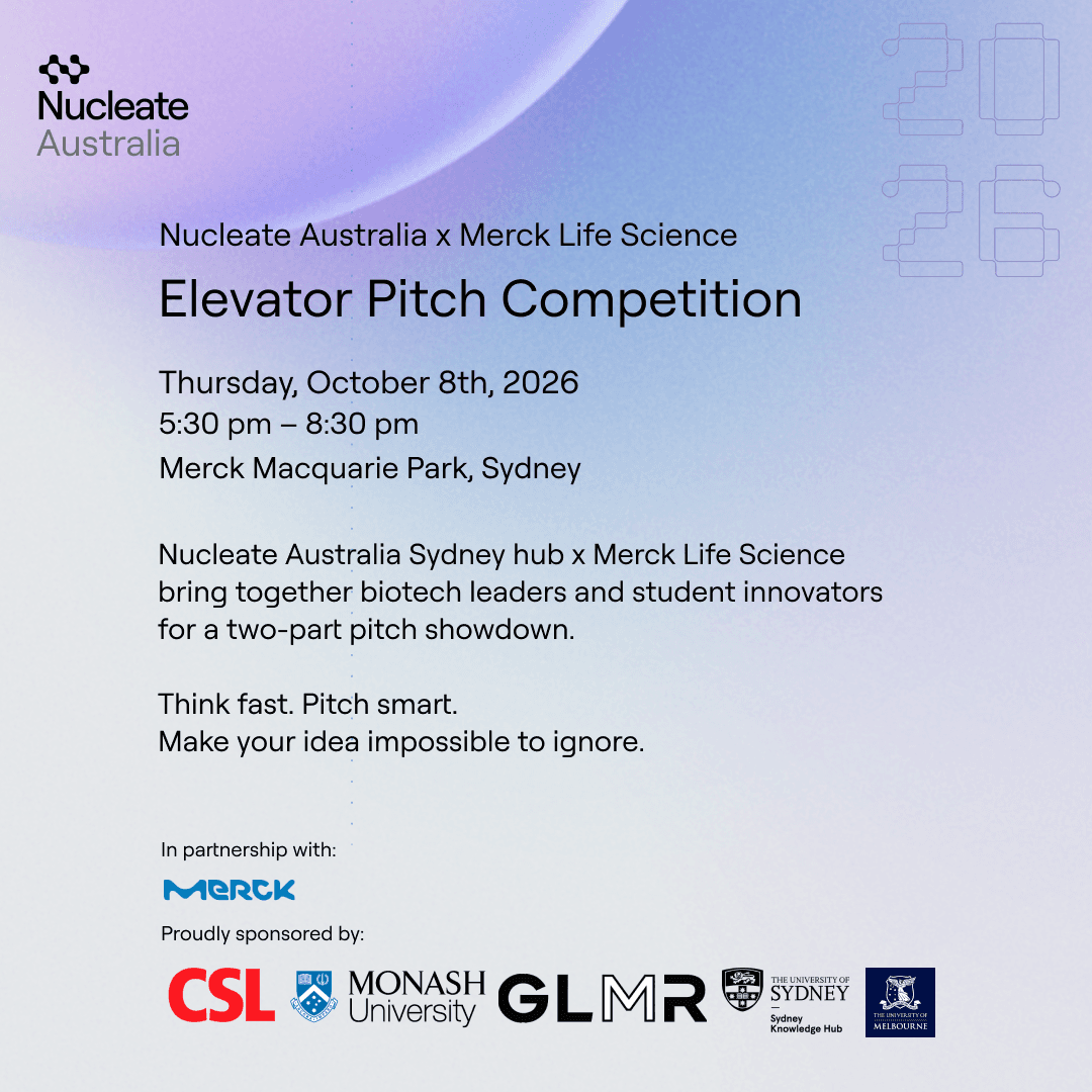 Nucleate Australia - Sydney Hub x Merck Life Science: Reverse Pitch and Pitch Night!