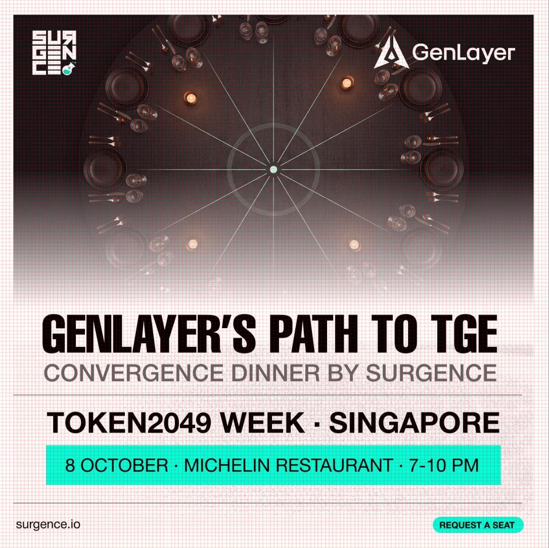 GenLayer’s Path to TGE: Convergence Dinner by Surgence