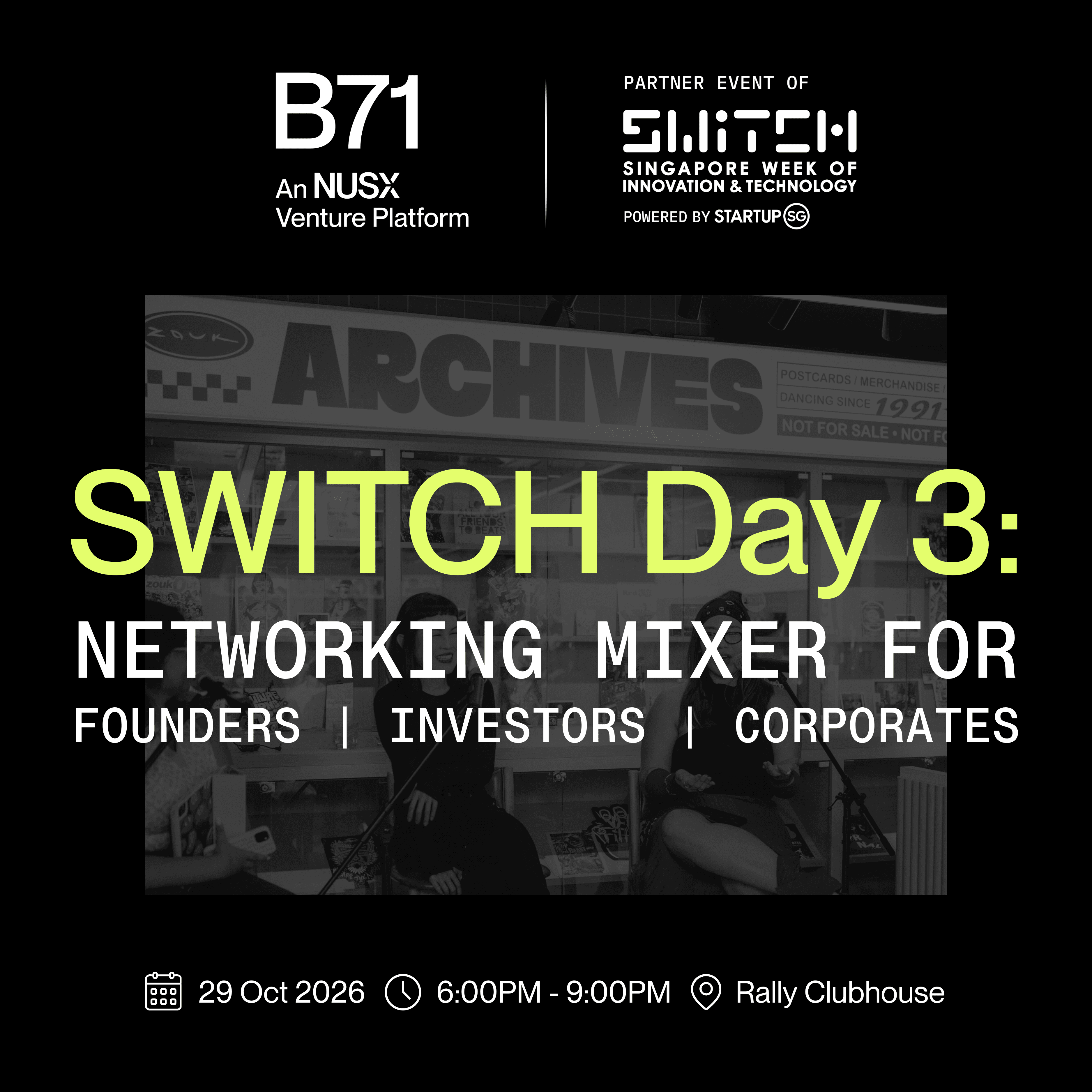After SWITCH: B71 Networking Mixer