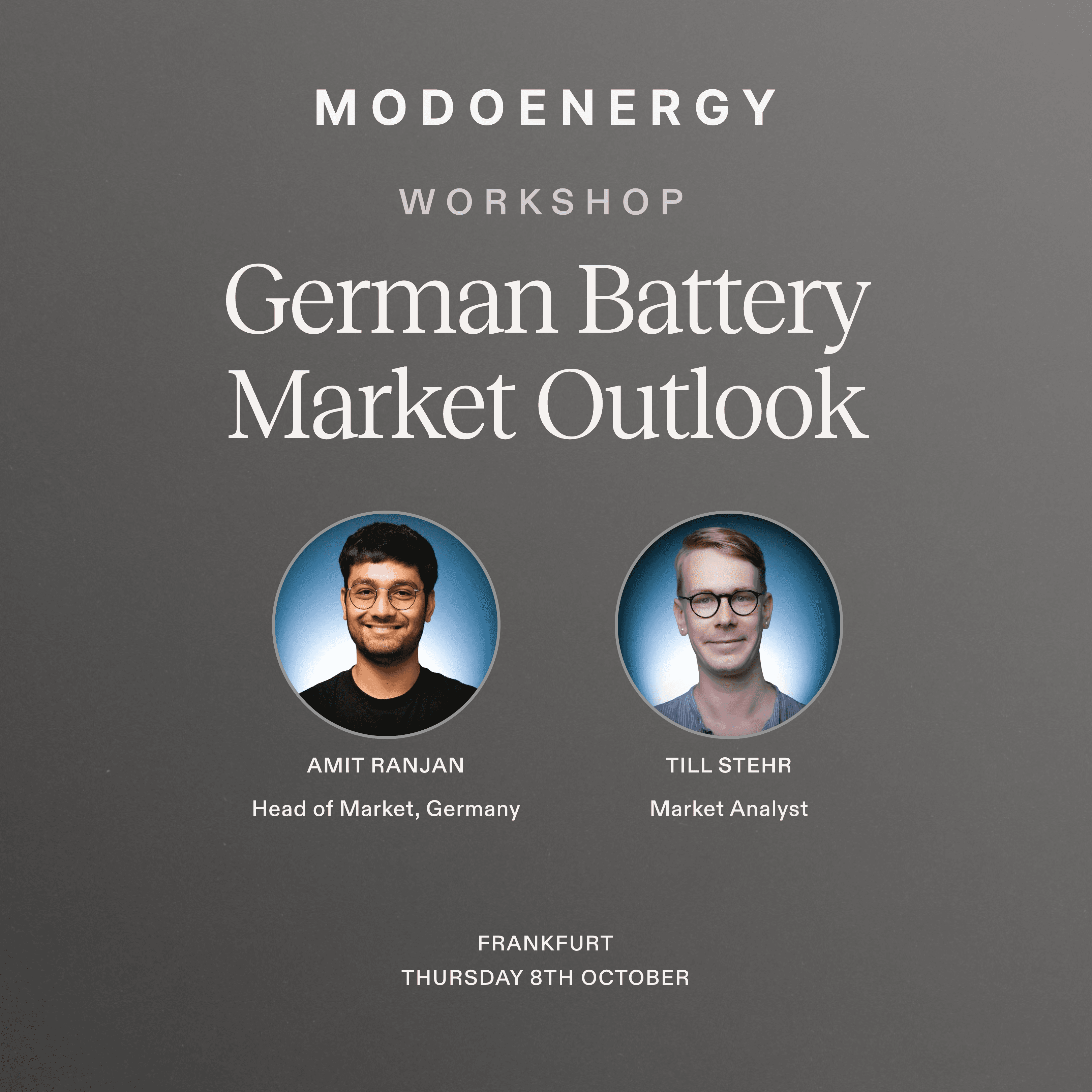 WORKSHOP: German Battery Market Outlook (Frankfurt)