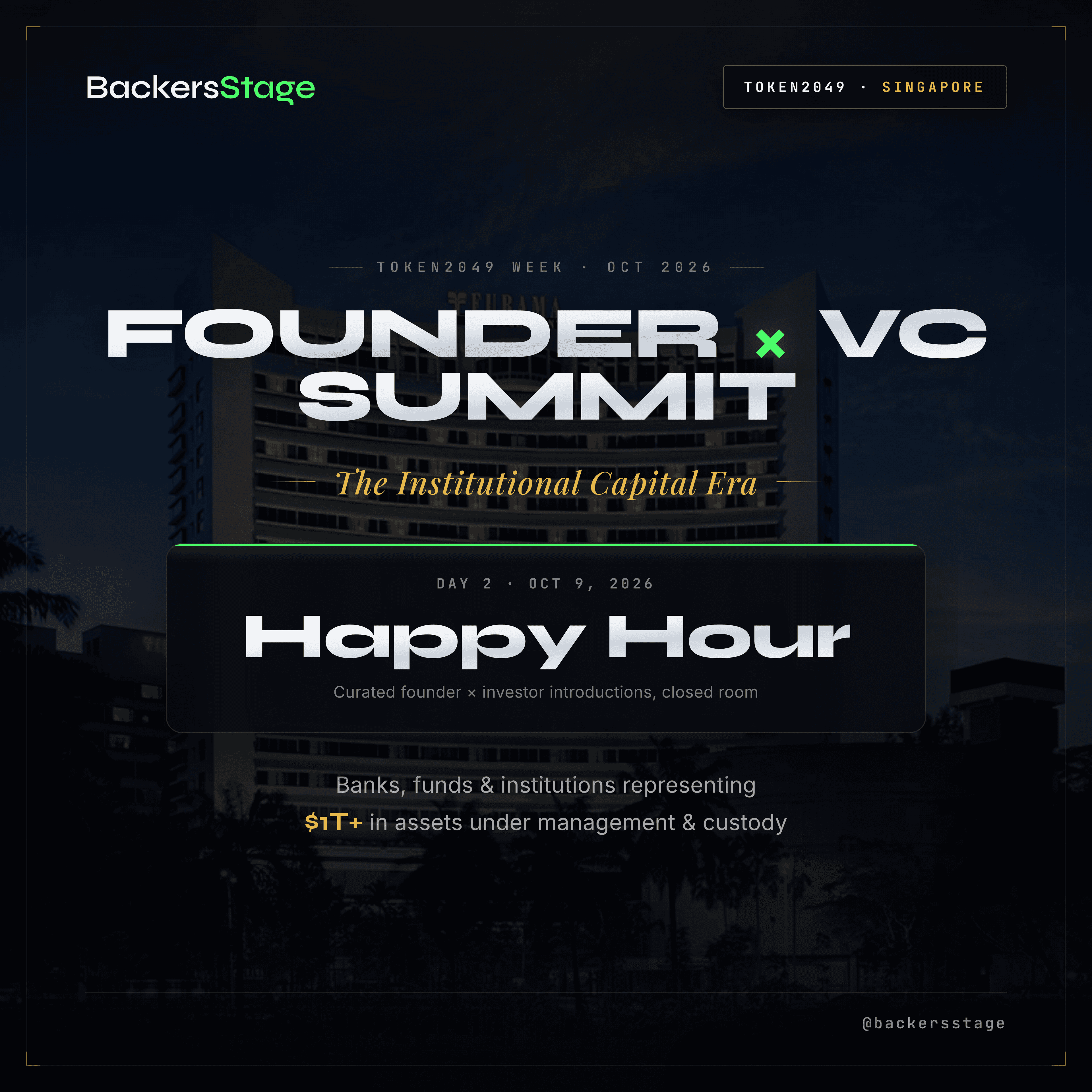 Founder x VC Summit | Day 2 - Happy Hour 🇸🇬