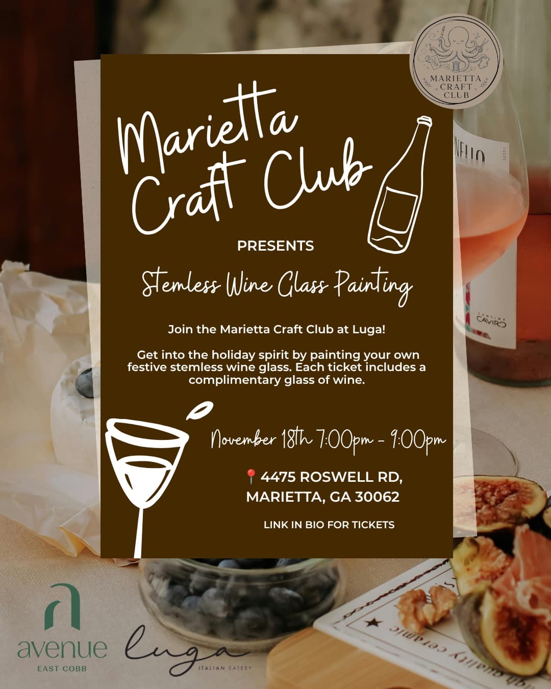 Sip, Paint & Unwind! A Stemless Wine Glass Painting Night