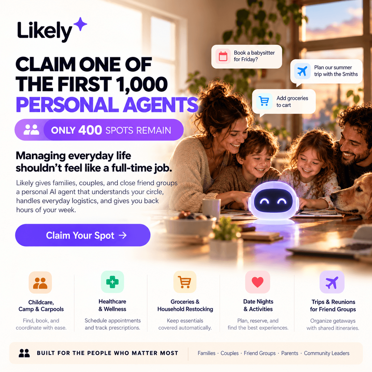 Launch Party: Unveiling the World’s First AI Agent for Families & Friends
