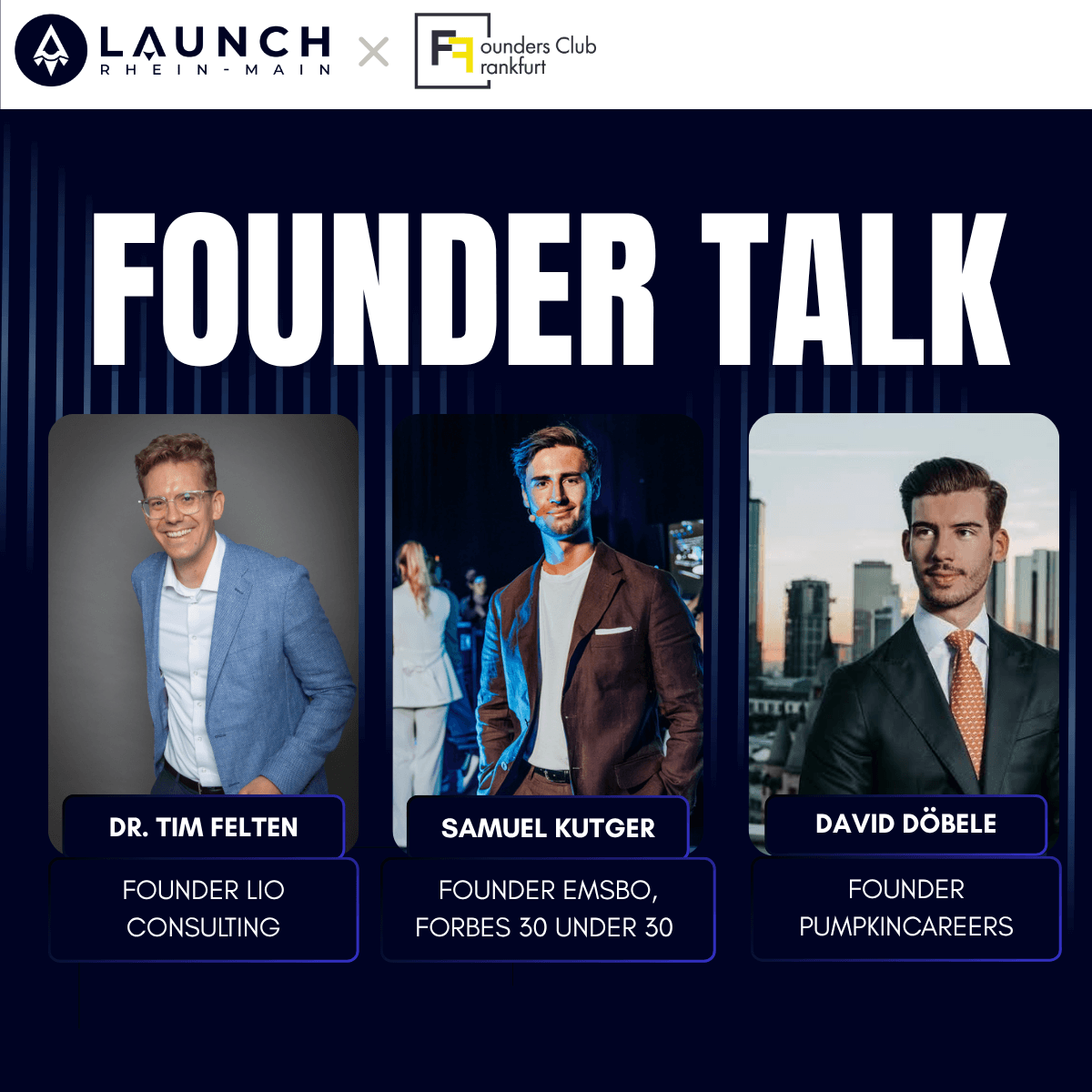 LAUNCH Rhein-Main x Founders Club Frankfurt Founders Night