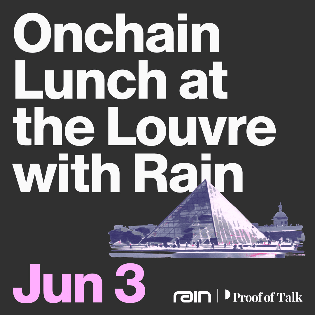 Onchain Lunch at the Louvre with Rain