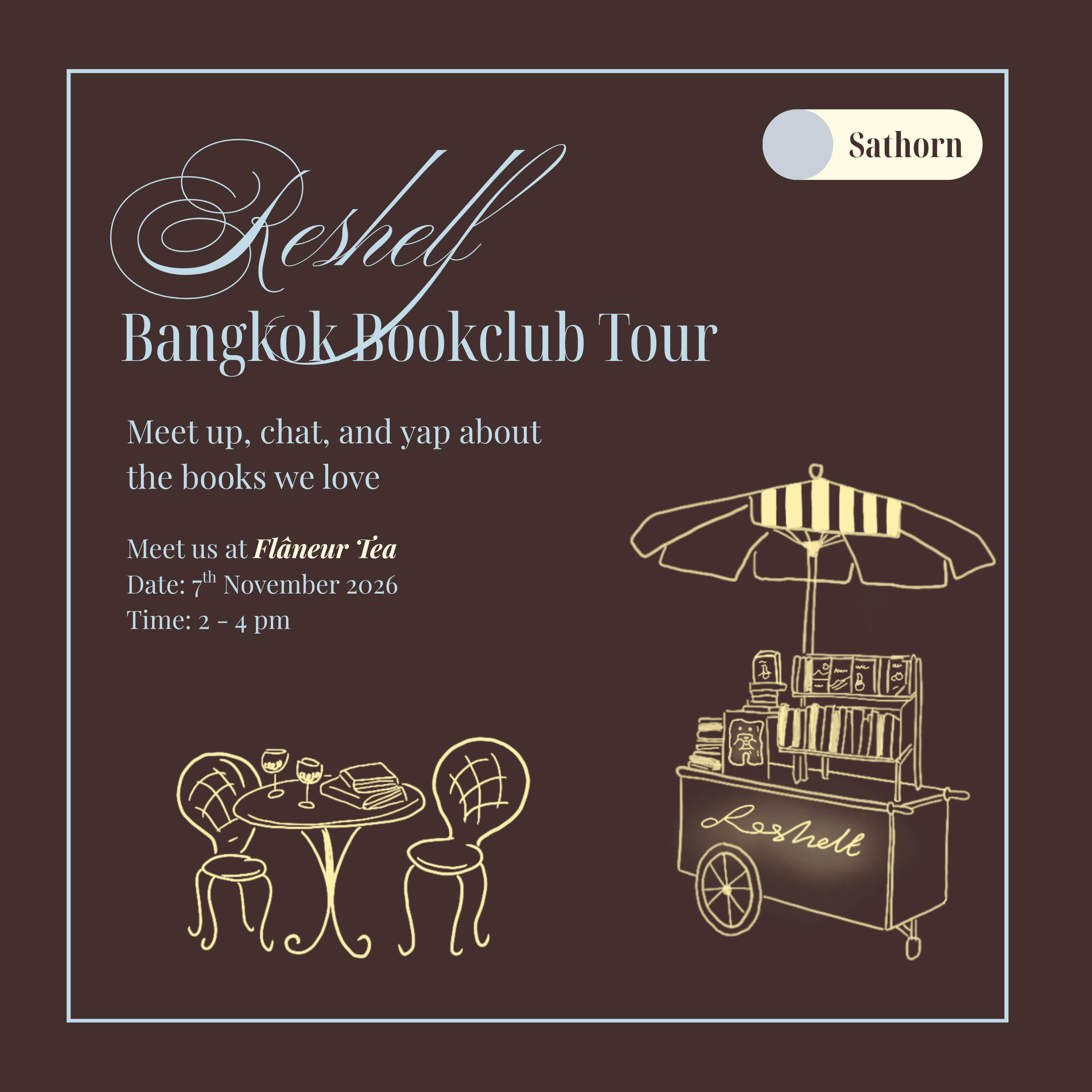 Reshelf Bangkok Bookclub Tour - SATHORN