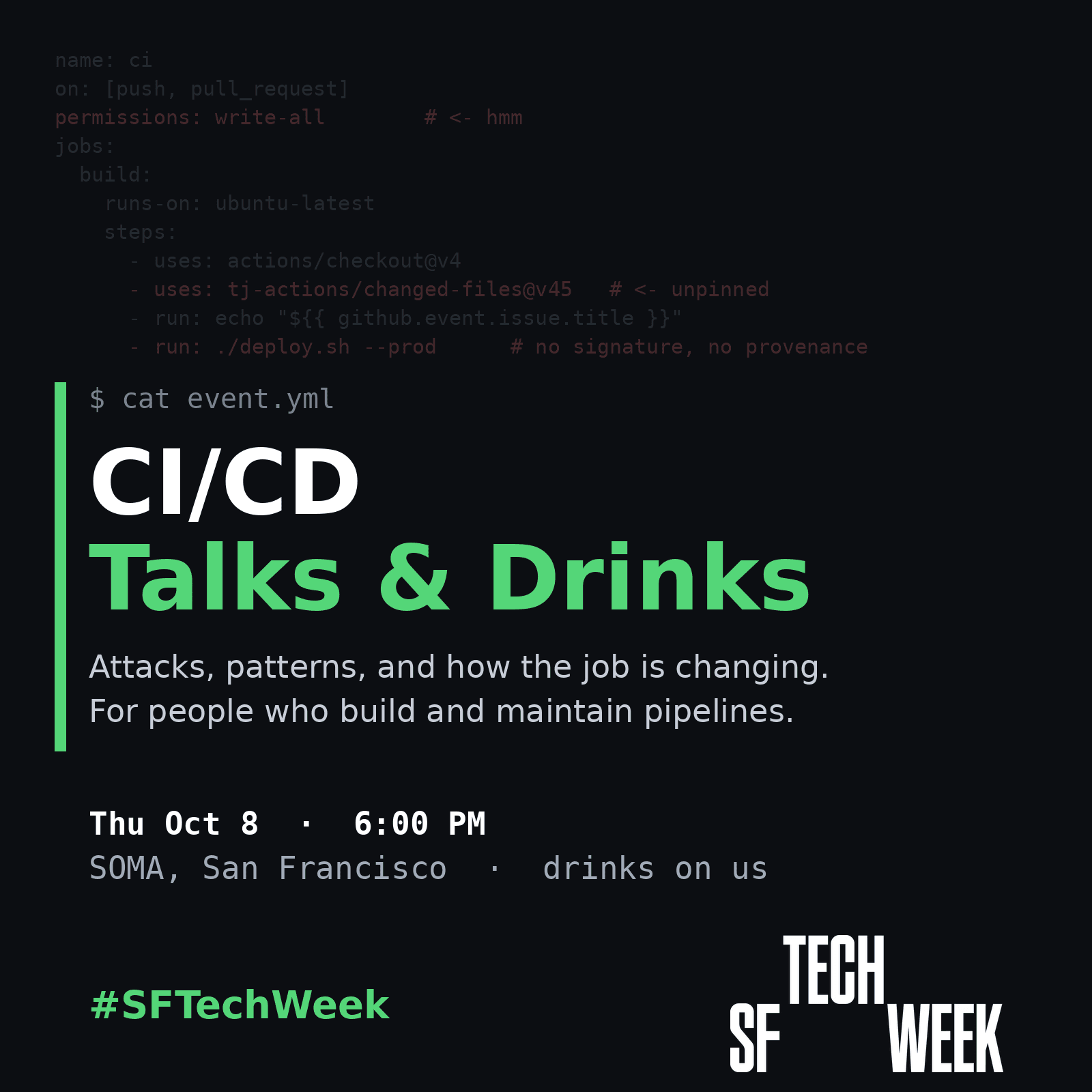 CI/CD Talks & Drinks #SFTechWeek