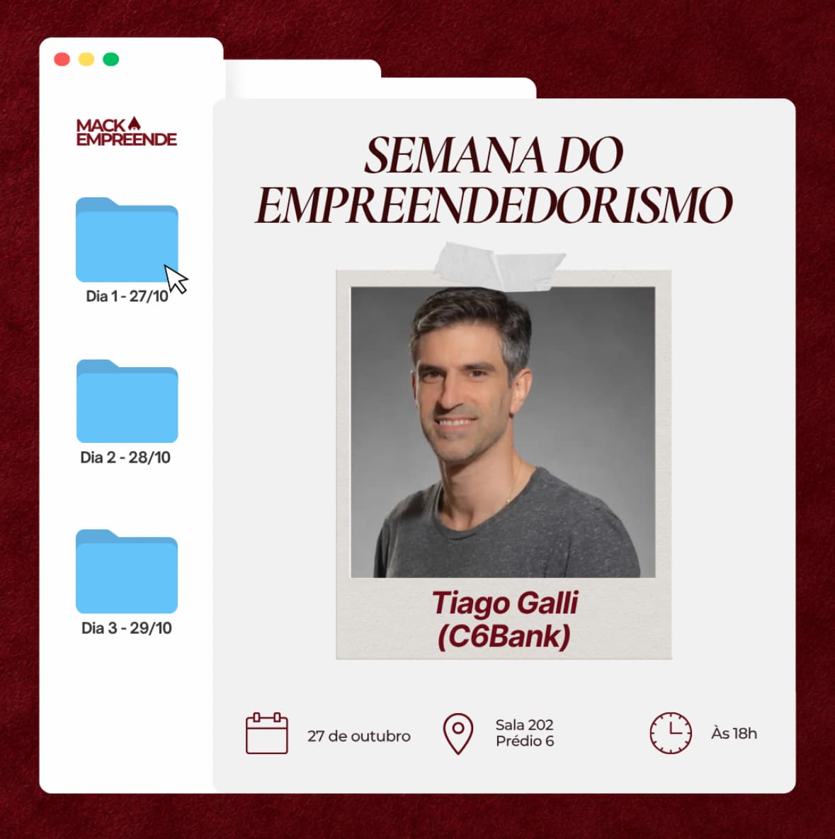 Semana do Empreendedorismo Mackempreende - Dia 01