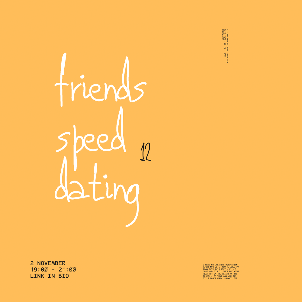 Warsaw Creative Club: Friends Speed Dating
