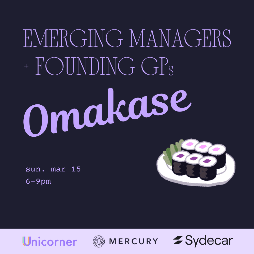 Emerging Managers + Founding GPs Omakase - SXSW