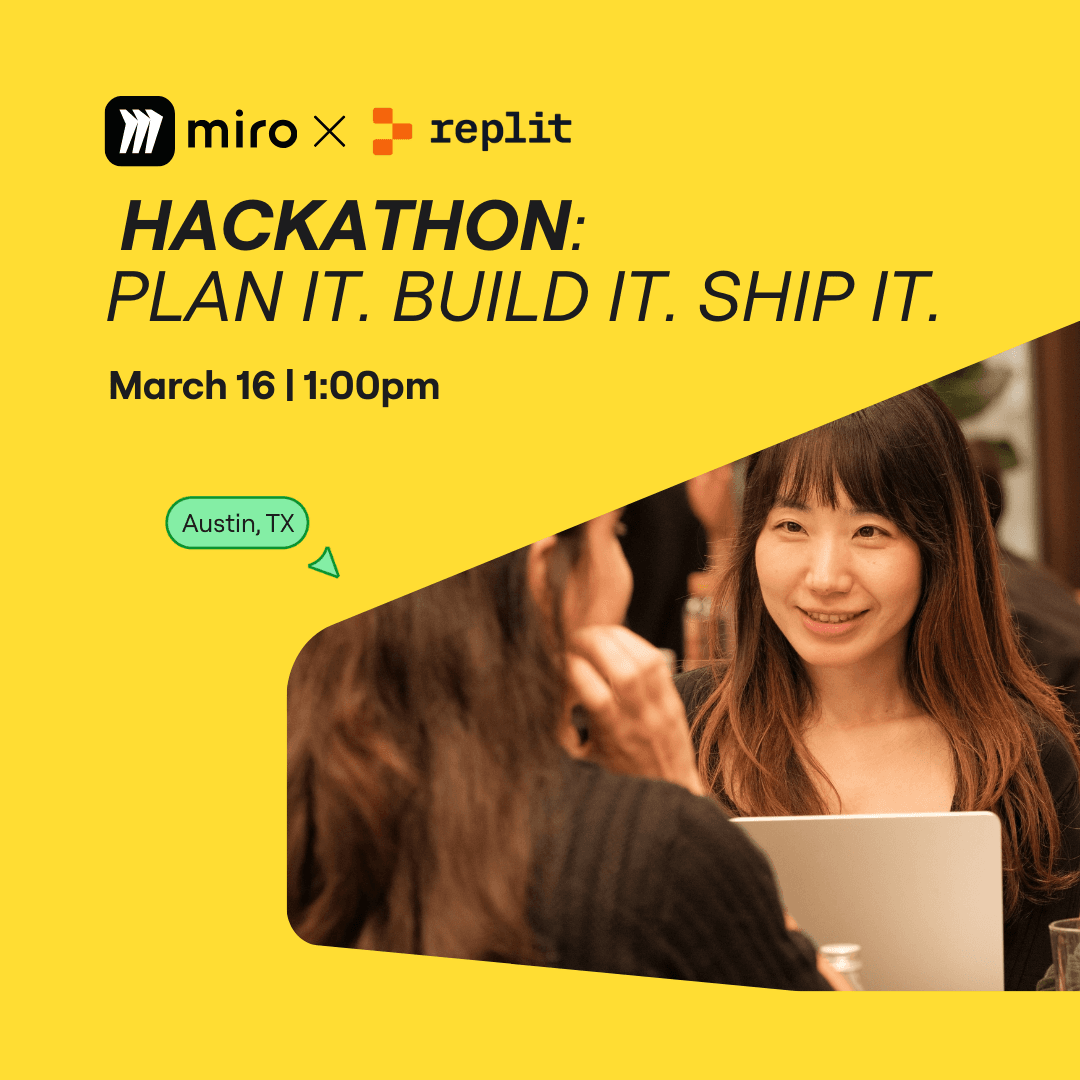 Miro x Replit Hackathon: Plan it. Build it. Ship it.