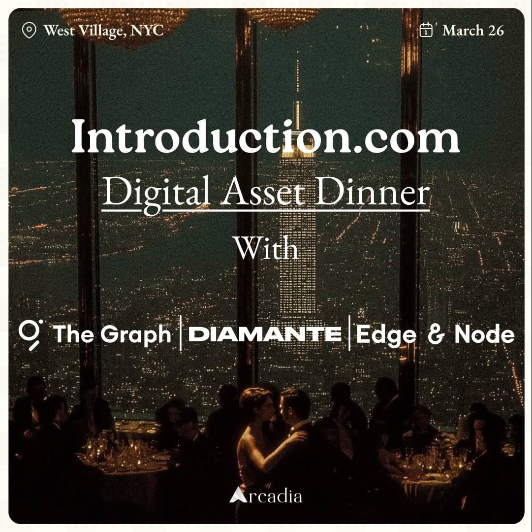 VIP Only: Institutions & Introductions with The Graph, Edge & Node, & Diamante